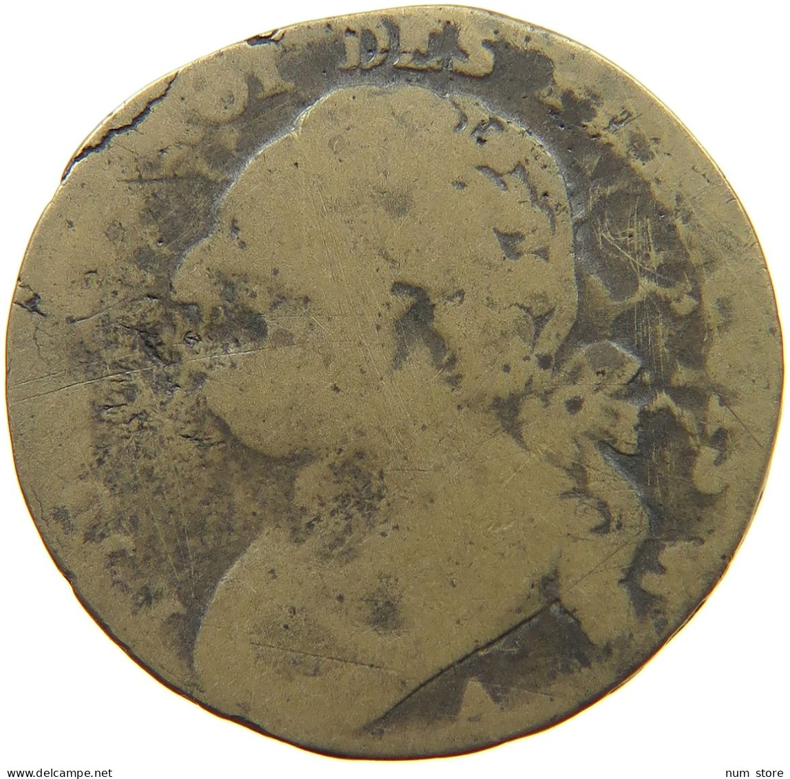 FRANCE 12 DENIERS 1792 A Louis XVI (1774-1793) #a092 0587 - 1791-1792 Verfassung 