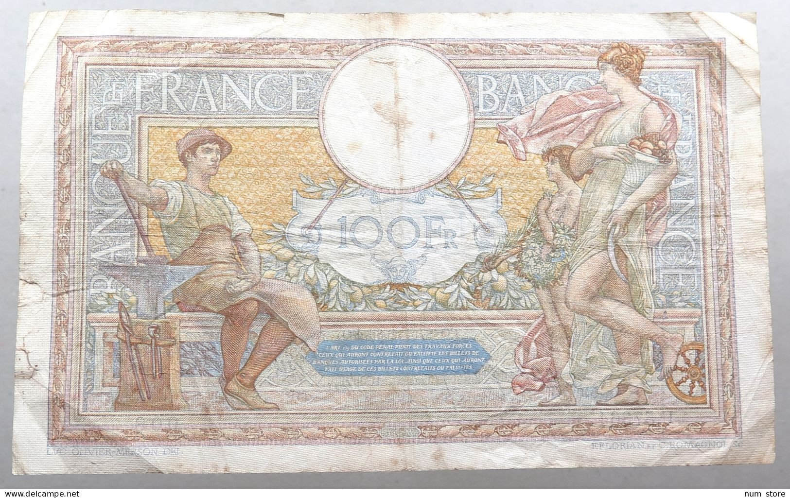 FRANCE 100 FRANCS 1938  #alb052 0749 - Sonstige & Ohne Zuordnung