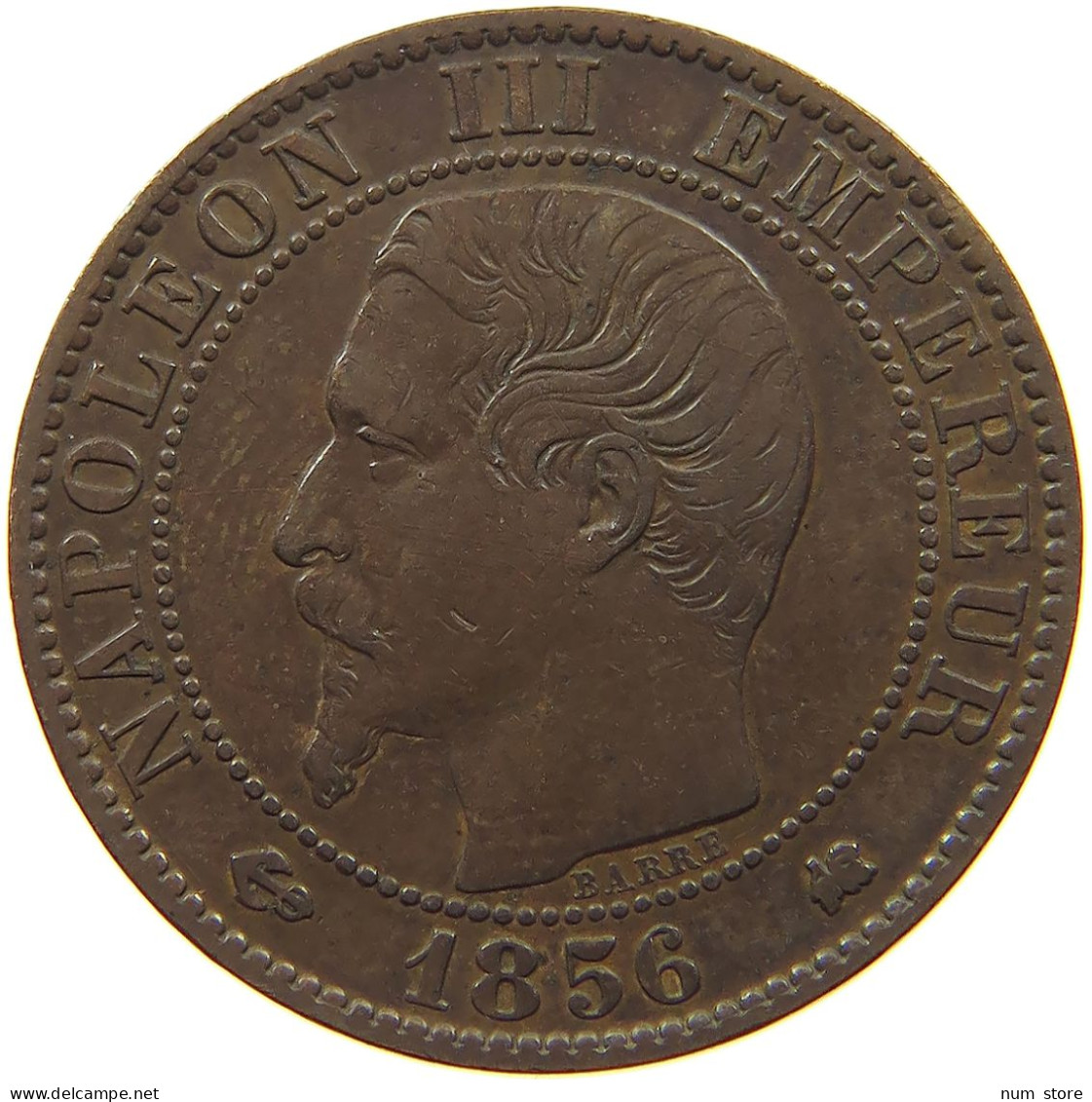 FRANCE 5 CENTIMES 1856 K Napoleon III. (1852-1870) #s076 0049 - 5 Centimes