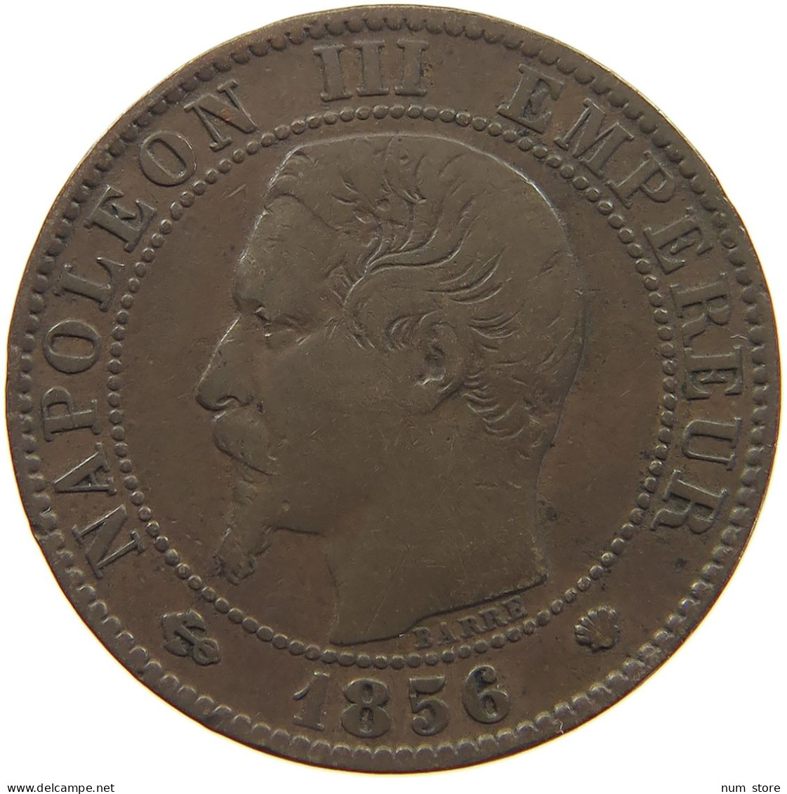 FRANCE 5 CENTIMES 1856 MA Napoleon III. (1852-1870) #c080 0345 - 5 Centimes