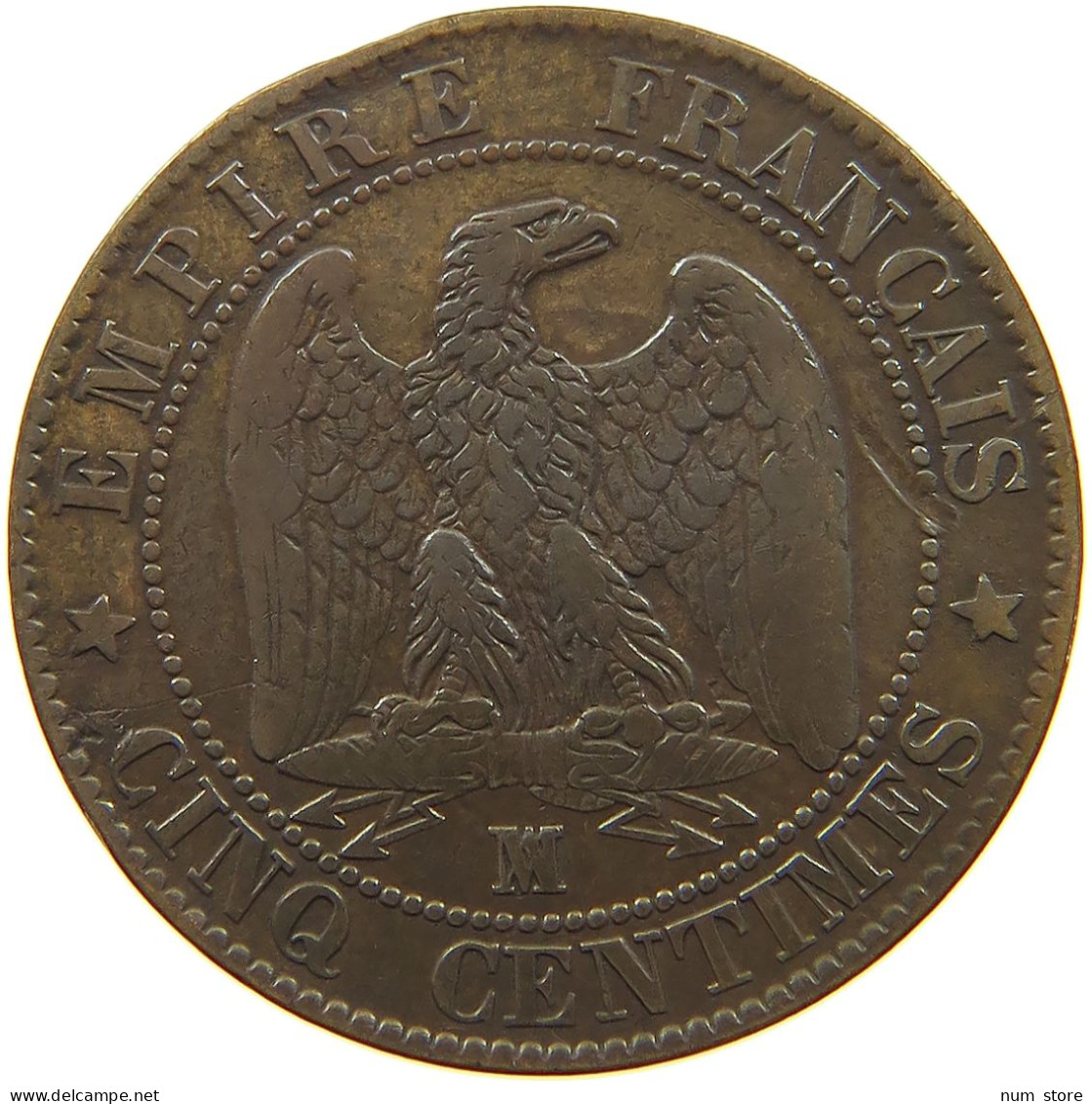 FRANCE 5 CENTIMES 1856 MA Napoleon III. (1852-1870) #a059 0225 - 5 Centimes