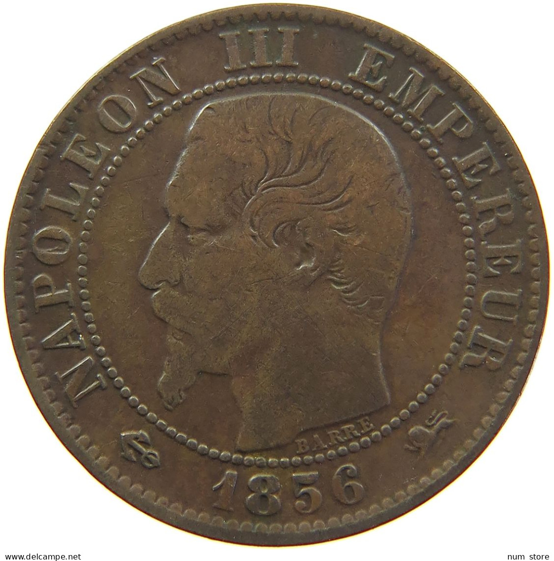 FRANCE 5 CENTIMES 1856 D Napoleon III. (1852-1870) #s013 0061 - 5 Centimes