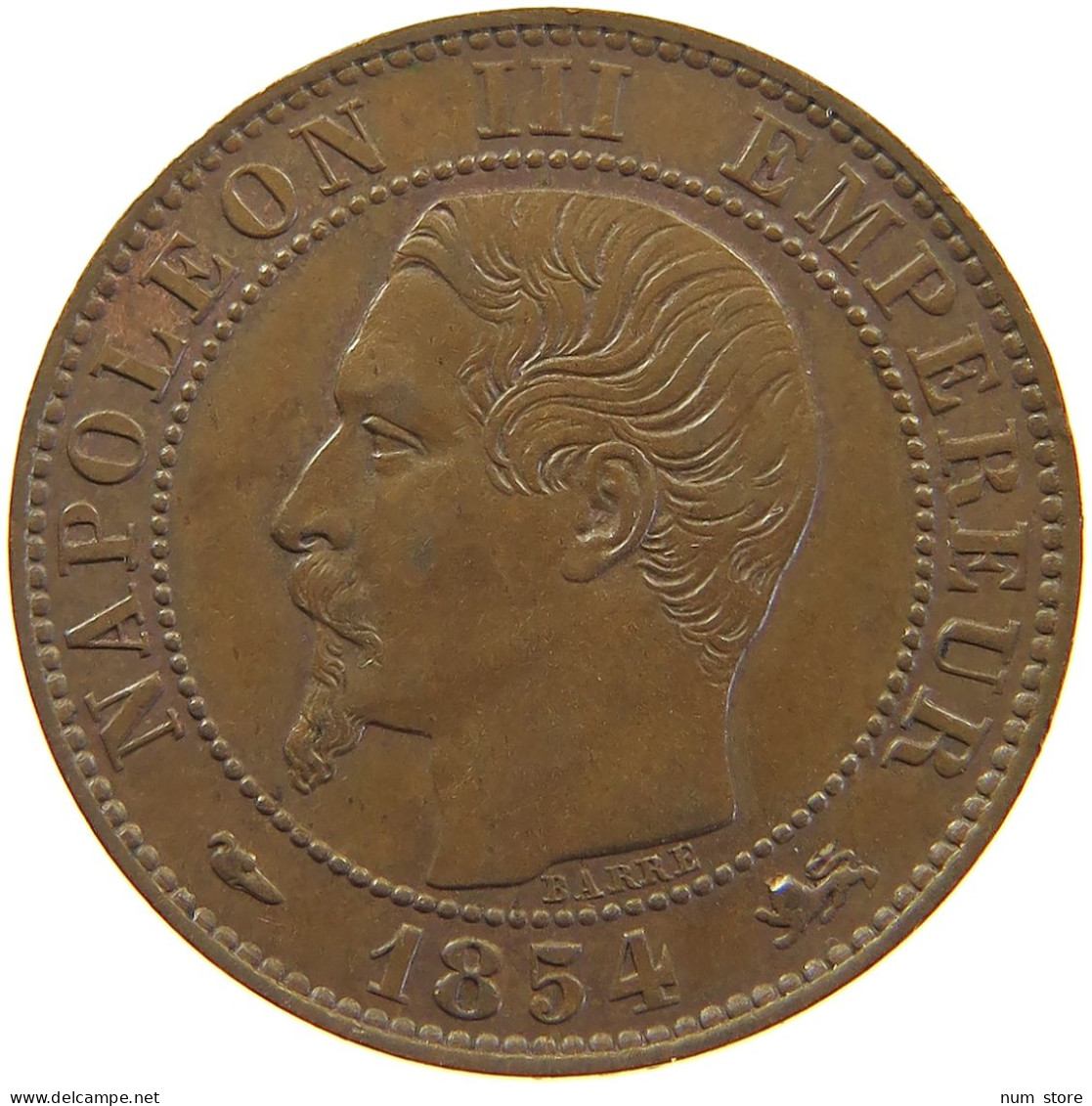FRANCE 5 CENTIMES 1854 D Napoleon III. (1852-1870) #t016 0183 - 5 Centimes