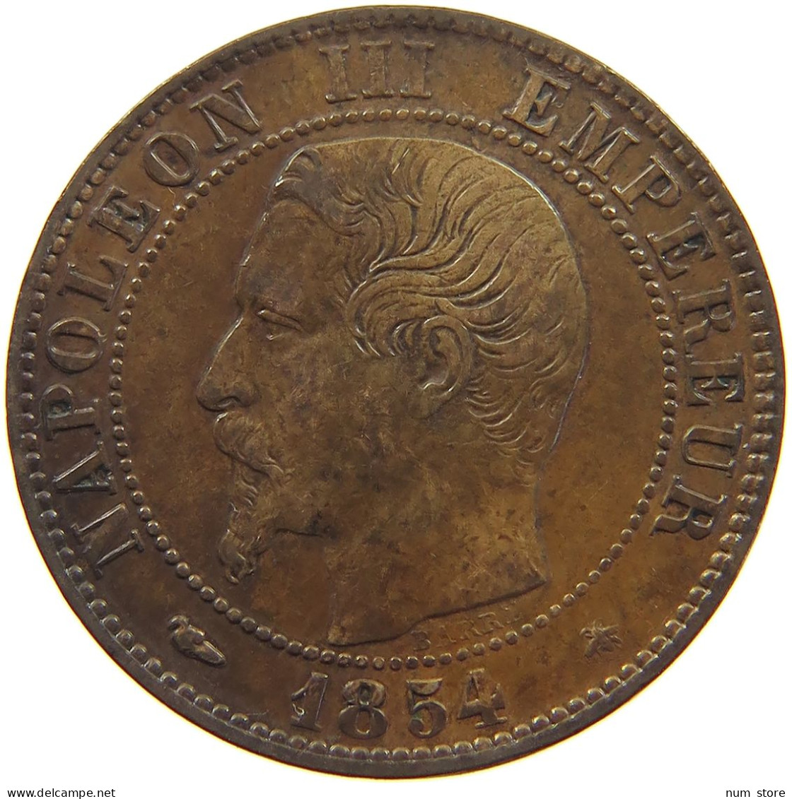 FRANCE 5 CENTIMES 1854 BB Napoleon III. (1852-1870) #c039 0023 - 5 Centimes