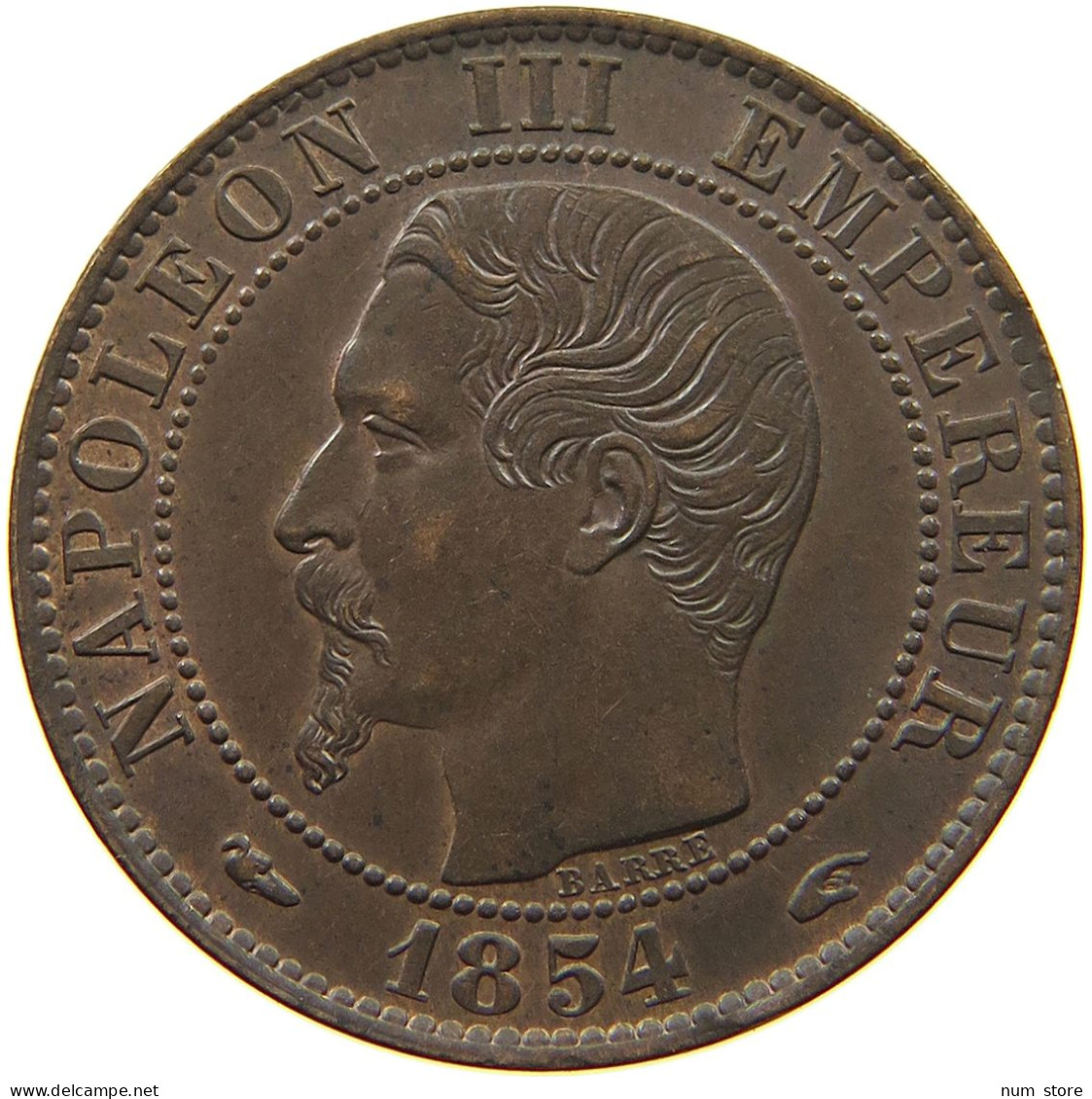 FRANCE 5 CENTIMES 1854 A Napoleon III. (1852-1870) #t092 0211 - 5 Centimes