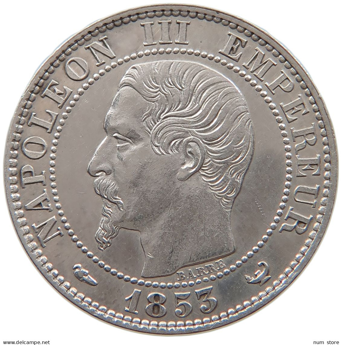 FRANCE 5 CENTIMES 1853 Napoleon III. (1852-1870) Lille. Imperial Couple's Bourse Visit #t159 0227 - 5 Centimes