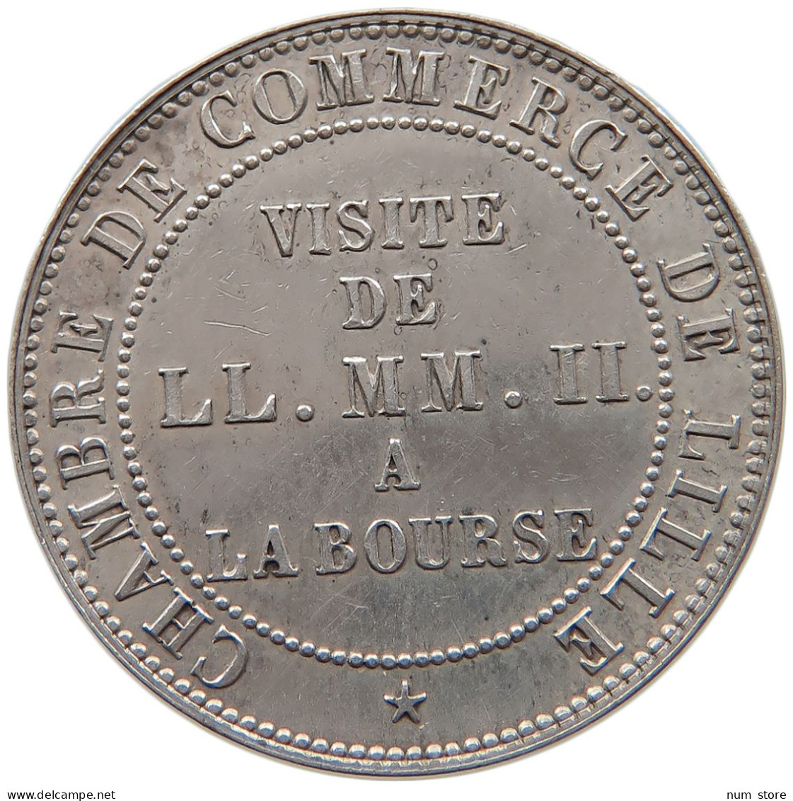 FRANCE 5 CENTIMES 1853 Napoleon III. (1852-1870) Lille. Imperial Couple's Bourse Visit #t159 0227 - 5 Centimes