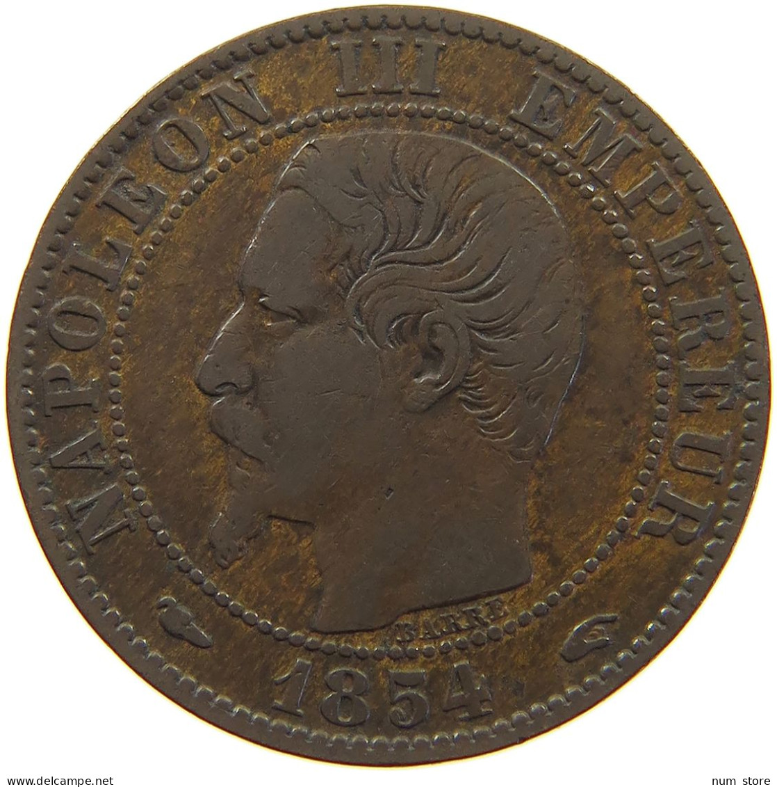 FRANCE 5 CENTIMES 1854 A Napoleon III. (1852-1870) #c046 0097 - 5 Centimes