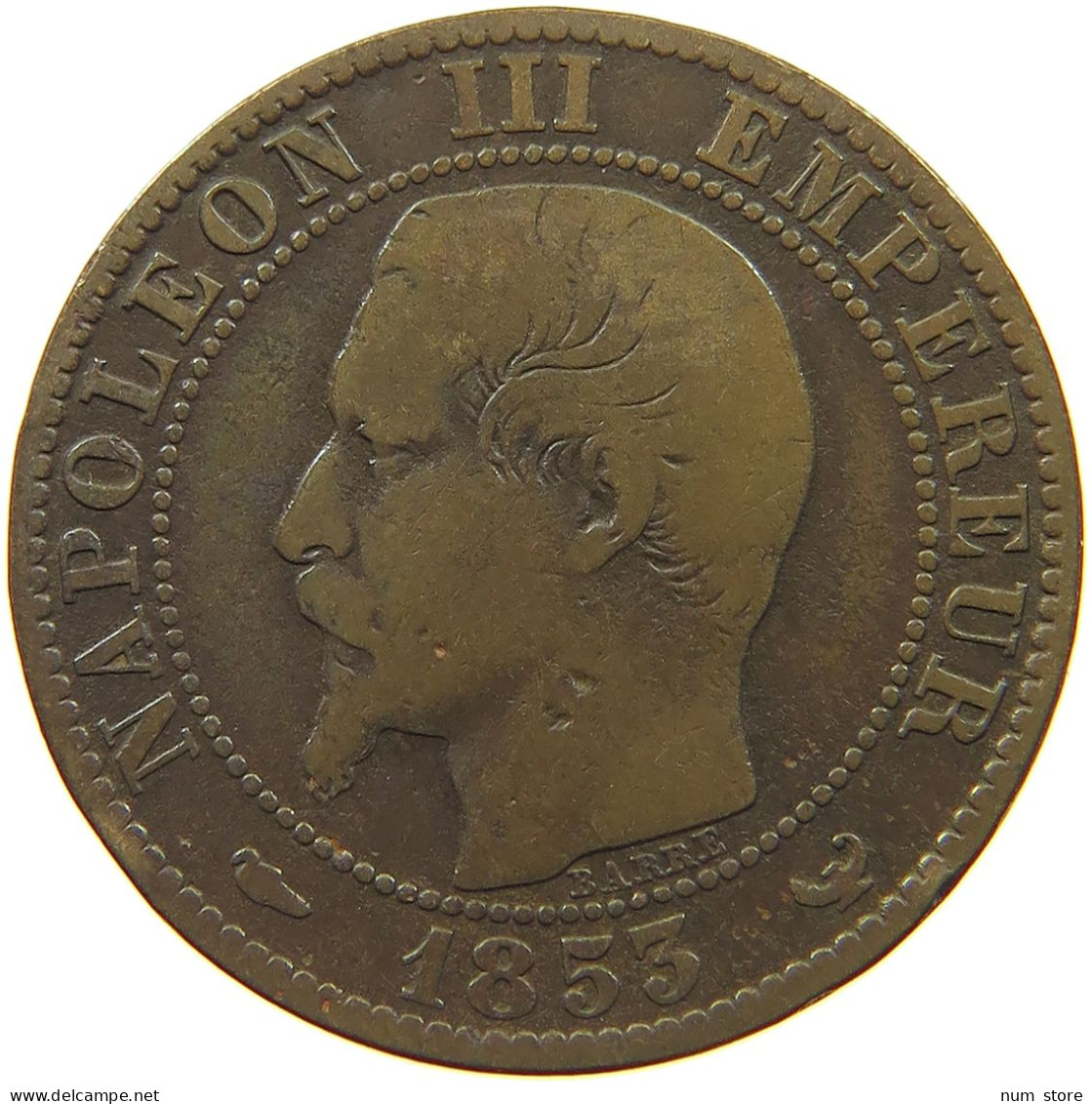 FRANCE 5 CENTIMES 1853 Napoleon III. (1852-1870) LILLE #tm2 0533 - 5 Centimes