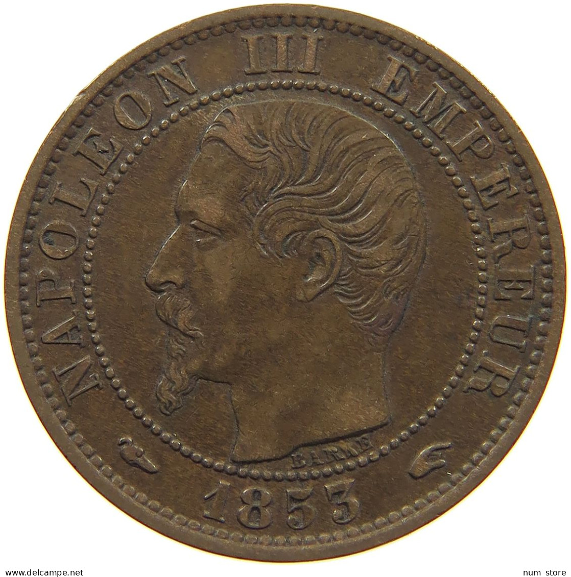 FRANCE 5 CENTIMES 1853 A Napoleon III. (1852-1870) #c018 0187 - 5 Centimes