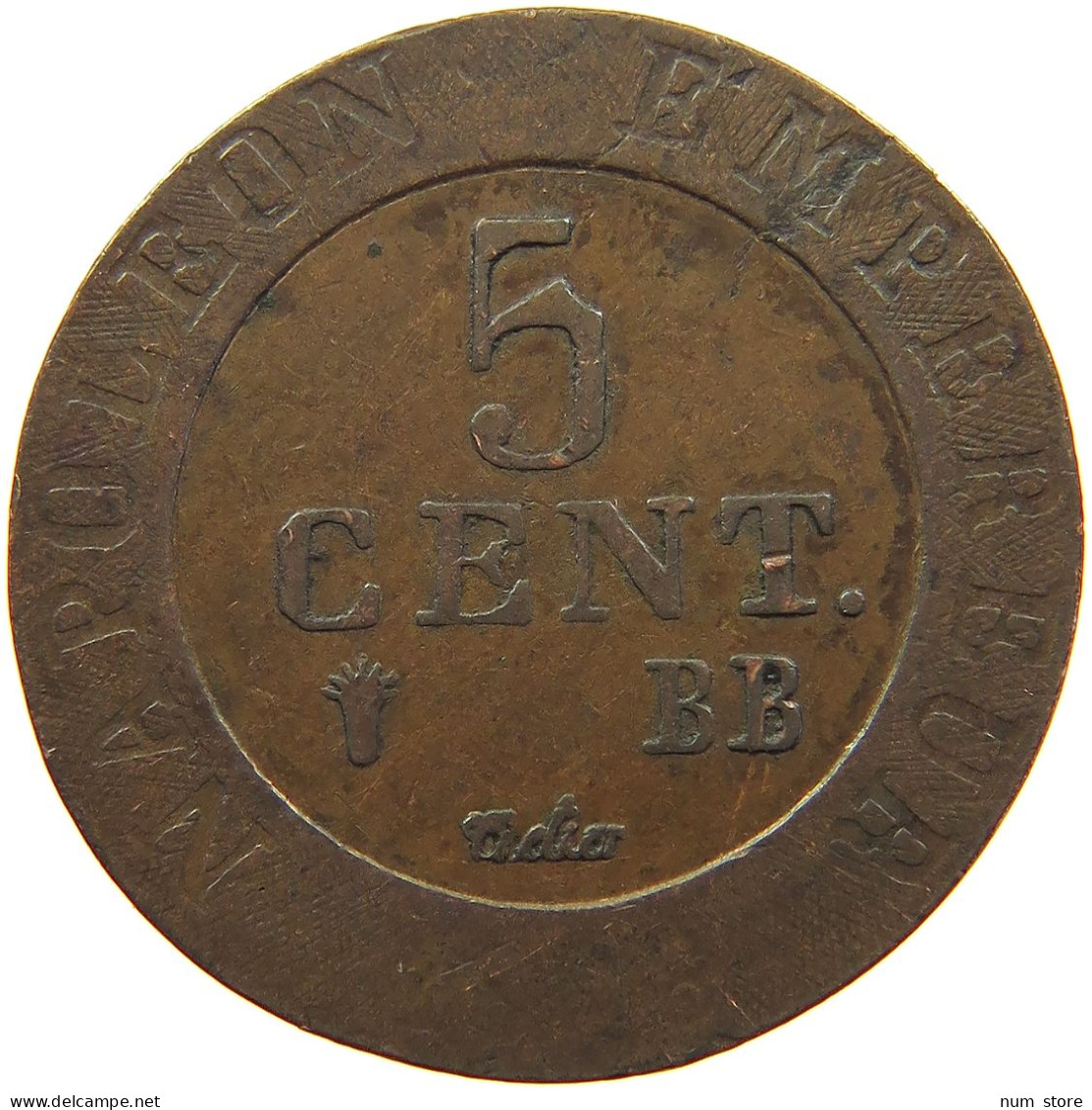 FRANCE 5 CENTIMES 1808 BB Napoleon I. (1804-1814, 1815) #t017 0131 - 5 Centimes