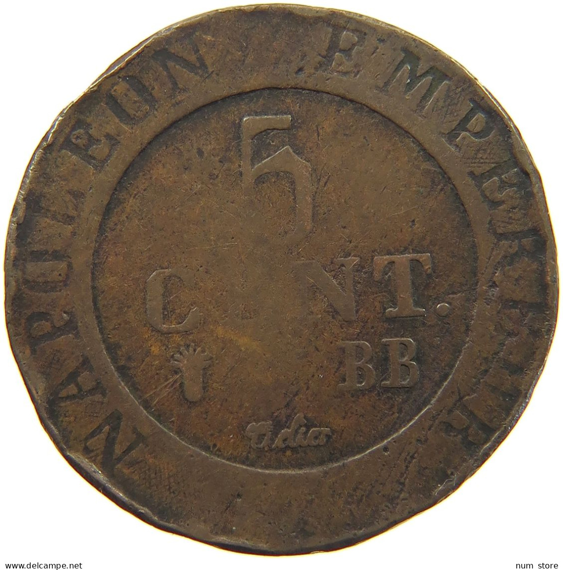 FRANCE 5 CENTIMES 1808 BB Napoleon I. (1804-1814, 1815) #c033 0287 - 5 Centimes