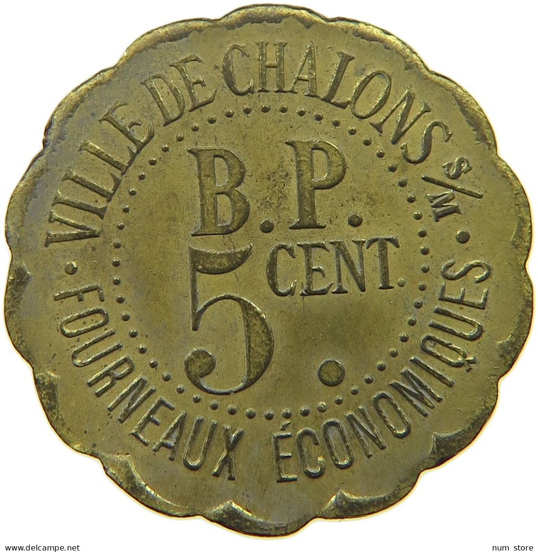 FRANCE 5 CENTIMES  CHALONS #t130 0153 - Sonstige & Ohne Zuordnung