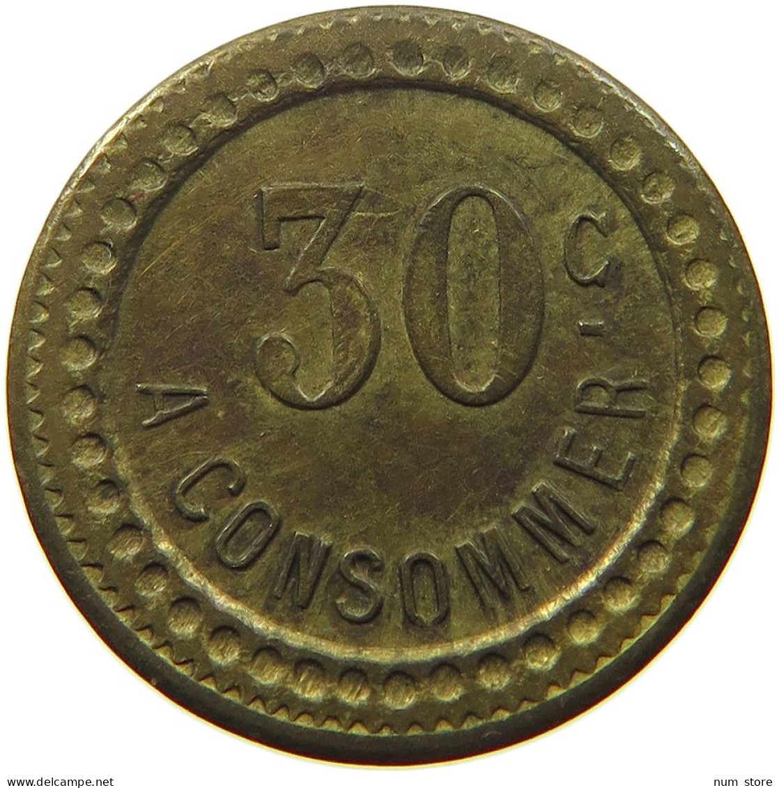 FRANCE 30 CENTIMES  CONSOMMER #t130 0309 - Sonstige & Ohne Zuordnung