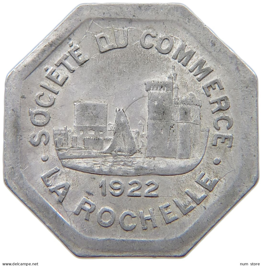 FRANCE 25 CENTIMES 1922 LA ROCHELLE #t130 0545 - Autres & Non Classés