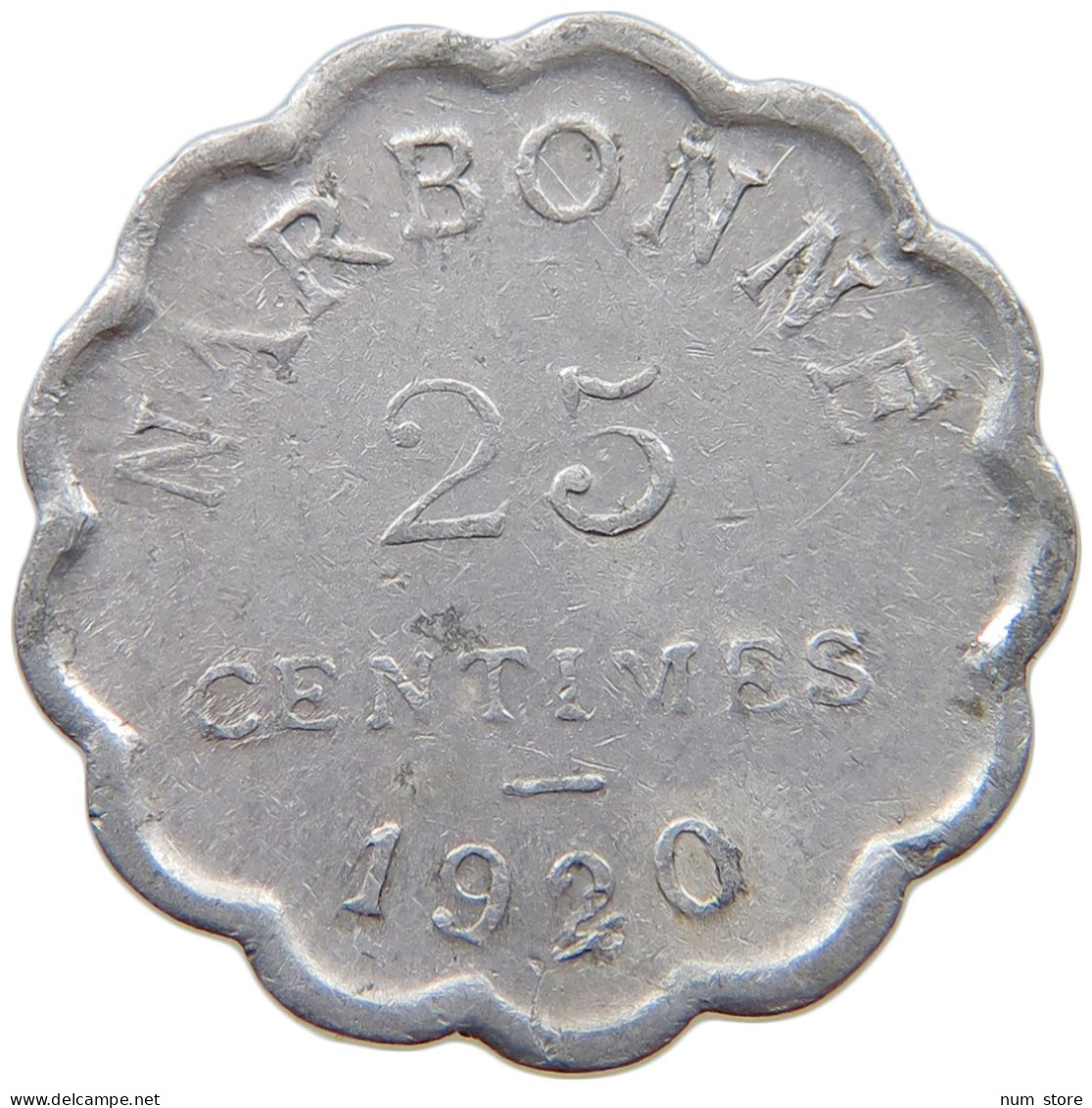 FRANCE 25 CENTIMES 1920 NARBONNE #c061 0219 - Other & Unclassified