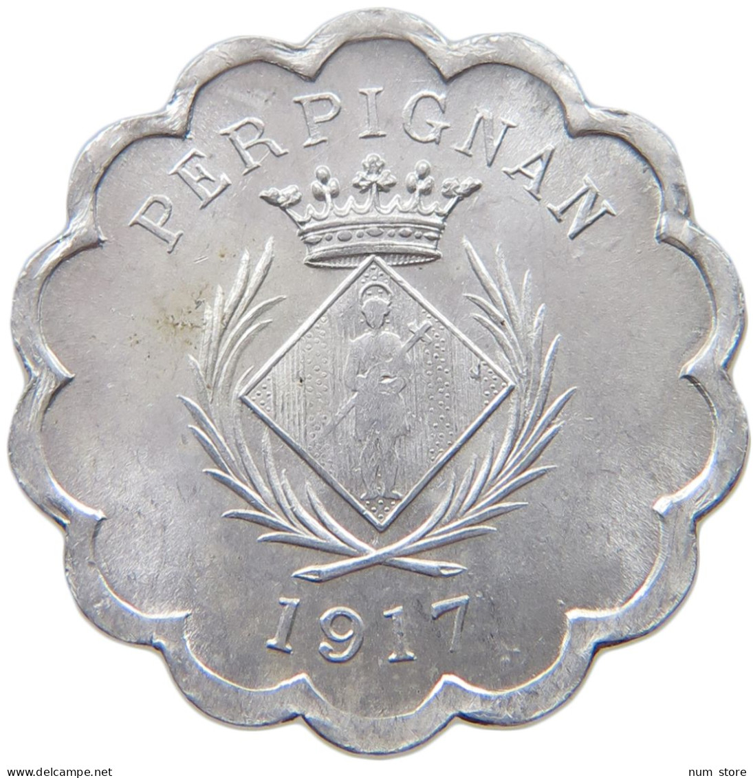 FRANCE 25 CENTIMES 1917 PERPIGNAN #t130 0447 - Autres & Non Classés