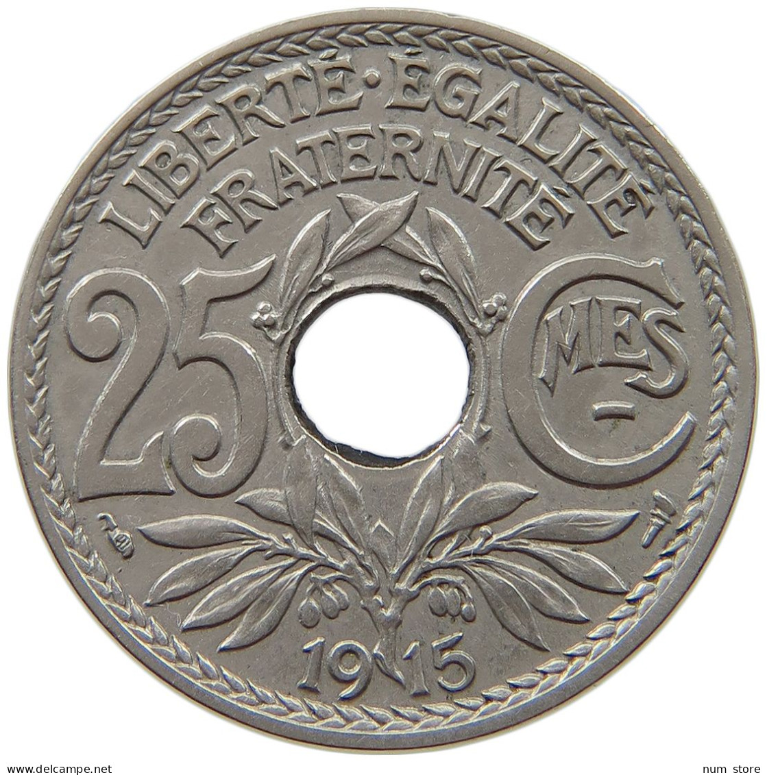 FRANCE 25 CENTIMES 1915  #a016 0449 - Sonstige & Ohne Zuordnung