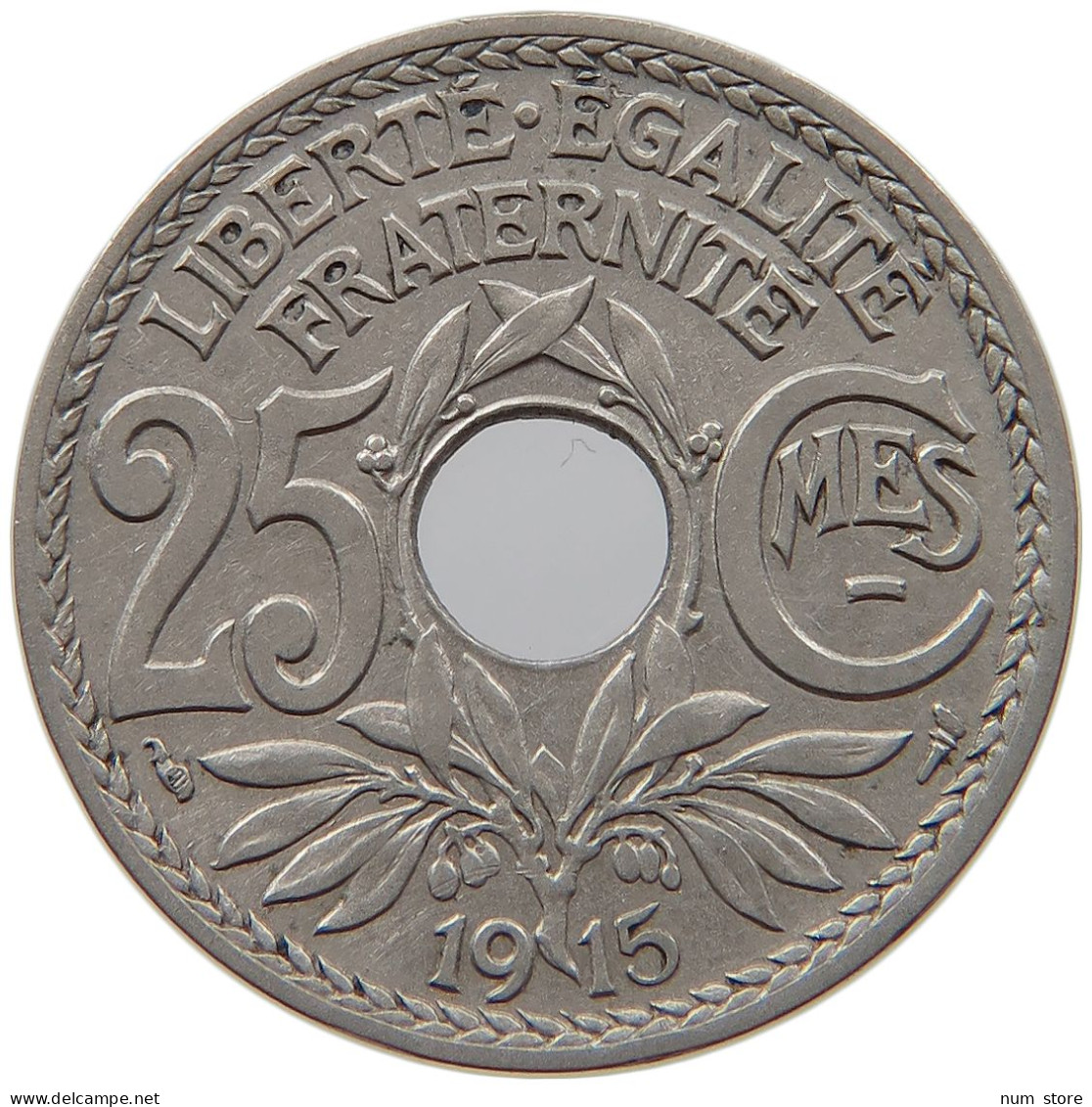 FRANCE 25 CENTIMES 1915  #c063 0369 - Other & Unclassified