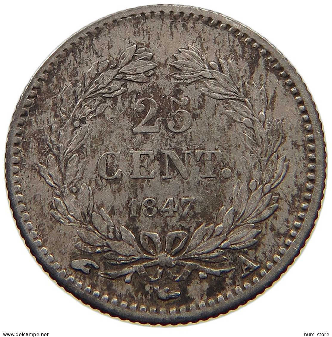 FRANCE 25 CENTIMES 1847 A LOUIS PHILIPPE I. (1830-1848) #t058 0267 - 25 Centimes