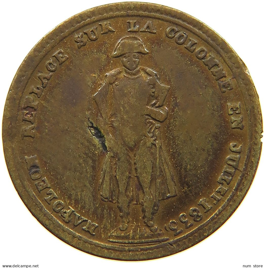 FRANCE 20 JETONS  NAPOLEON REPLACE SUR LA COLOMME EN JUIL 1833 #t161 0299 - Other & Unclassified