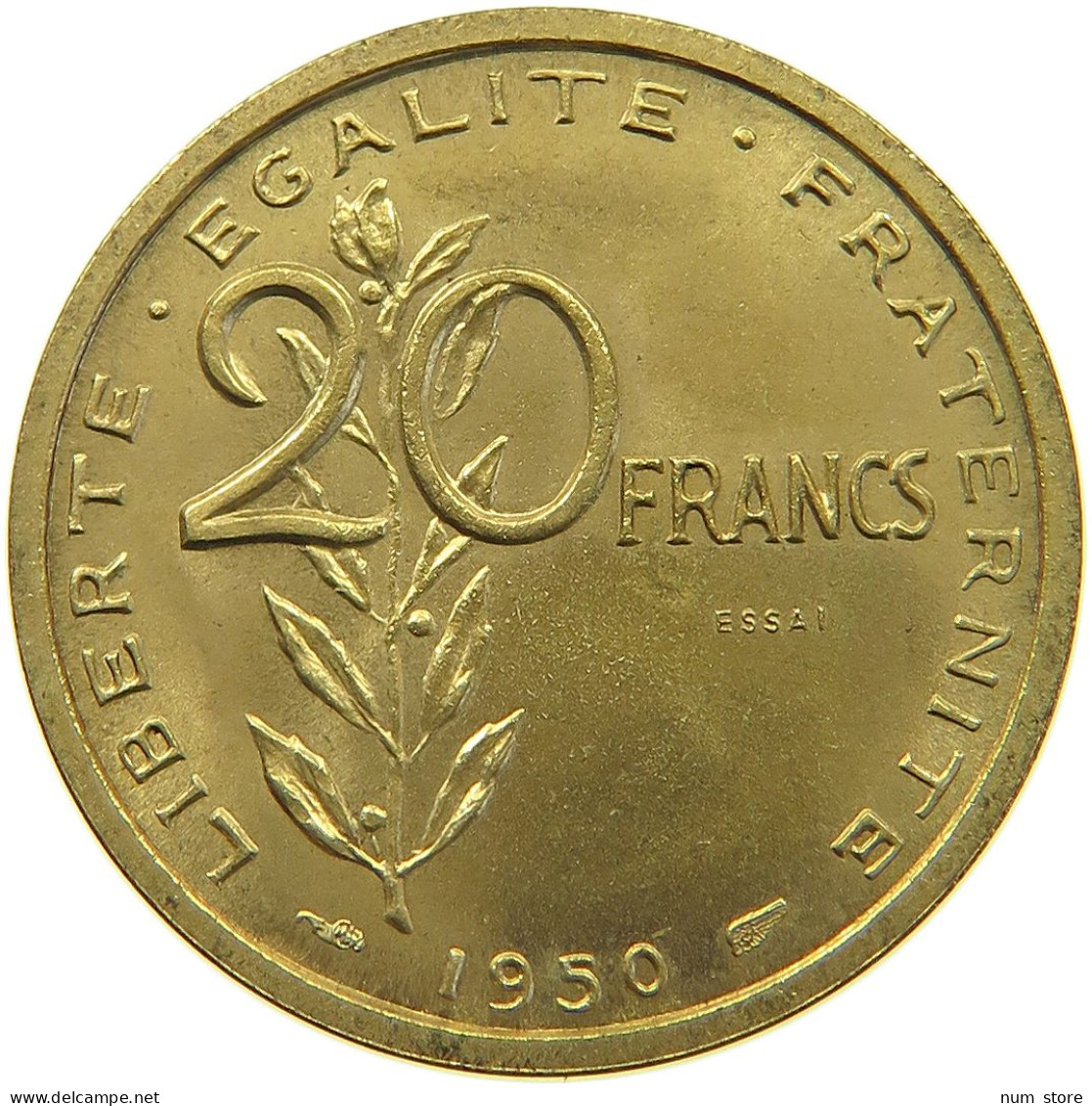 FRANCE 20 FRANCS 1950 20 FRANCS 1950 ESSAI GUZMAN RARE #T079 0159 - 20 Francs