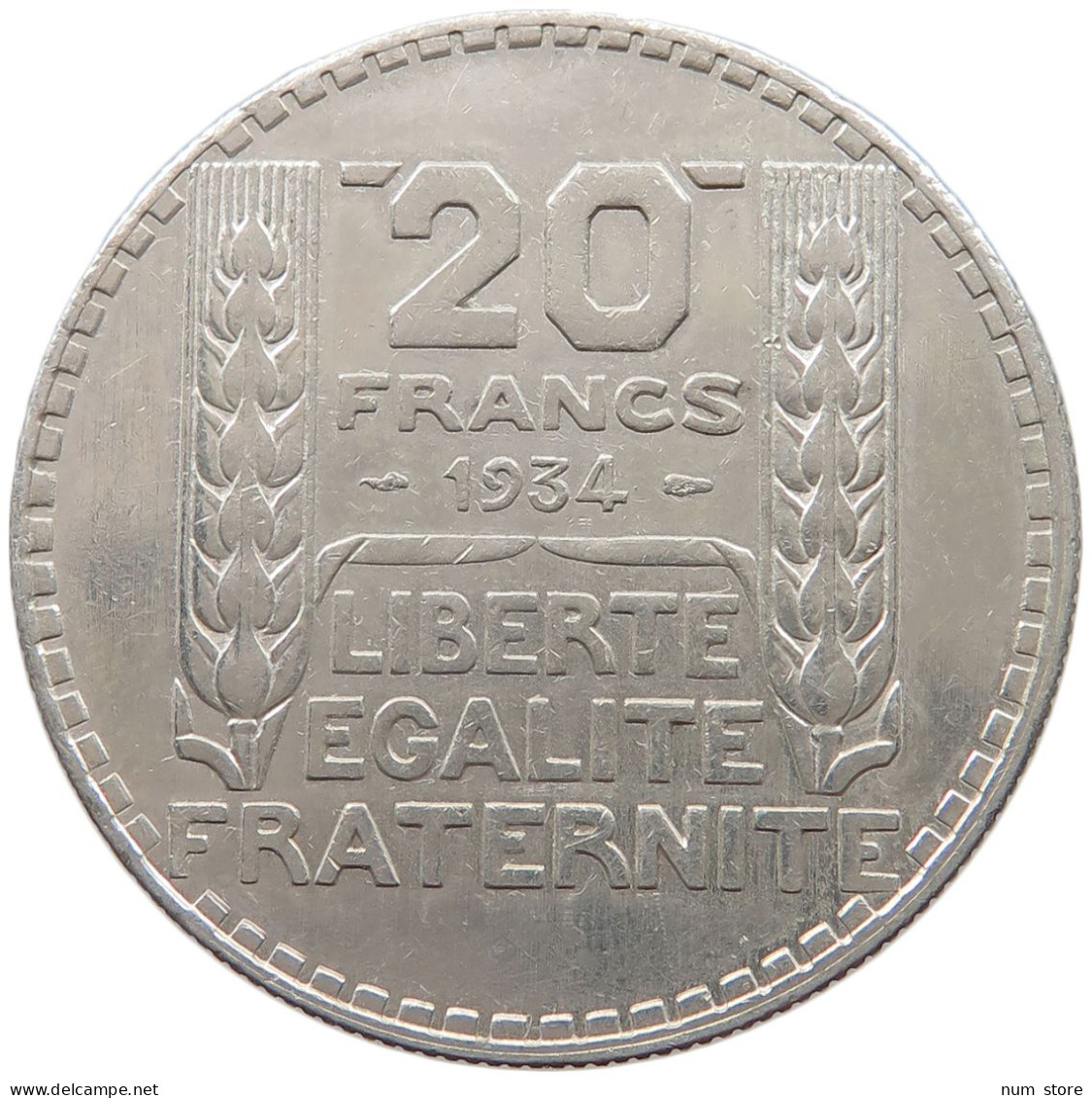 FRANCE 20 FRANCS 1934  #sm05 0443 - 20 Francs