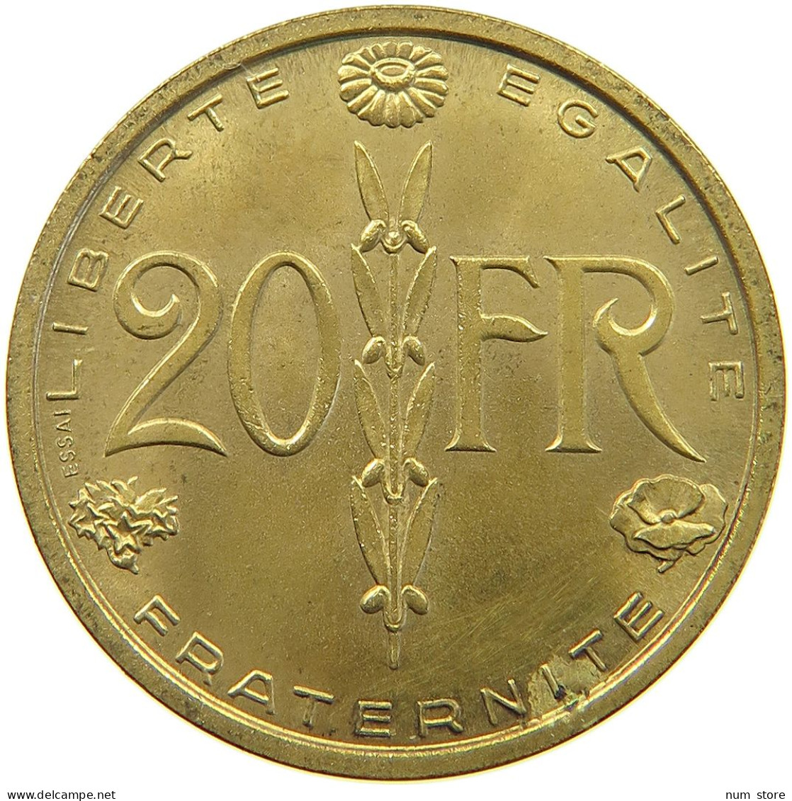 FRANCE 20 FRANCS 1950 20 FRANCS 1950 ESSAI SIMON RARE #T079 0155 - 20 Francs