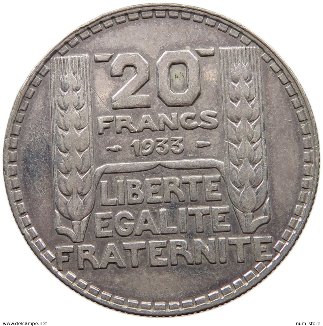 FRANCE 20 FRANCS 1933  #sm05 0389 - 20 Francs