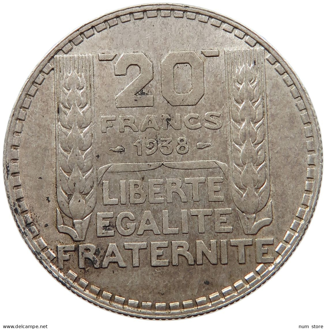 FRANCE 20 FRANCS 1938  #s008 0221 - 20 Francs