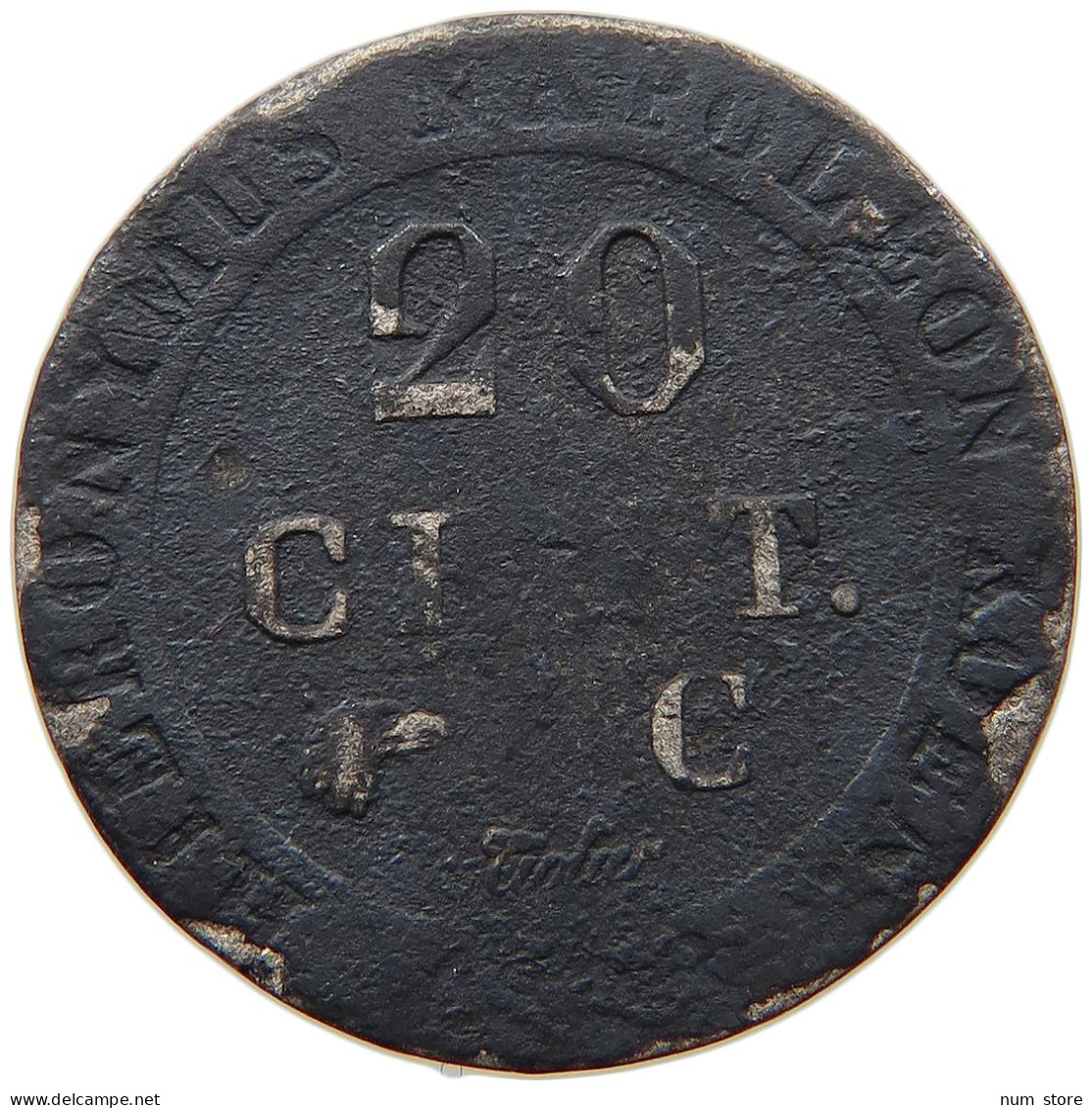 FRANCE 20 CENTIMES C Hieronymus Napoleon 1807-1813. #s013 0279 - Sonstige & Ohne Zuordnung