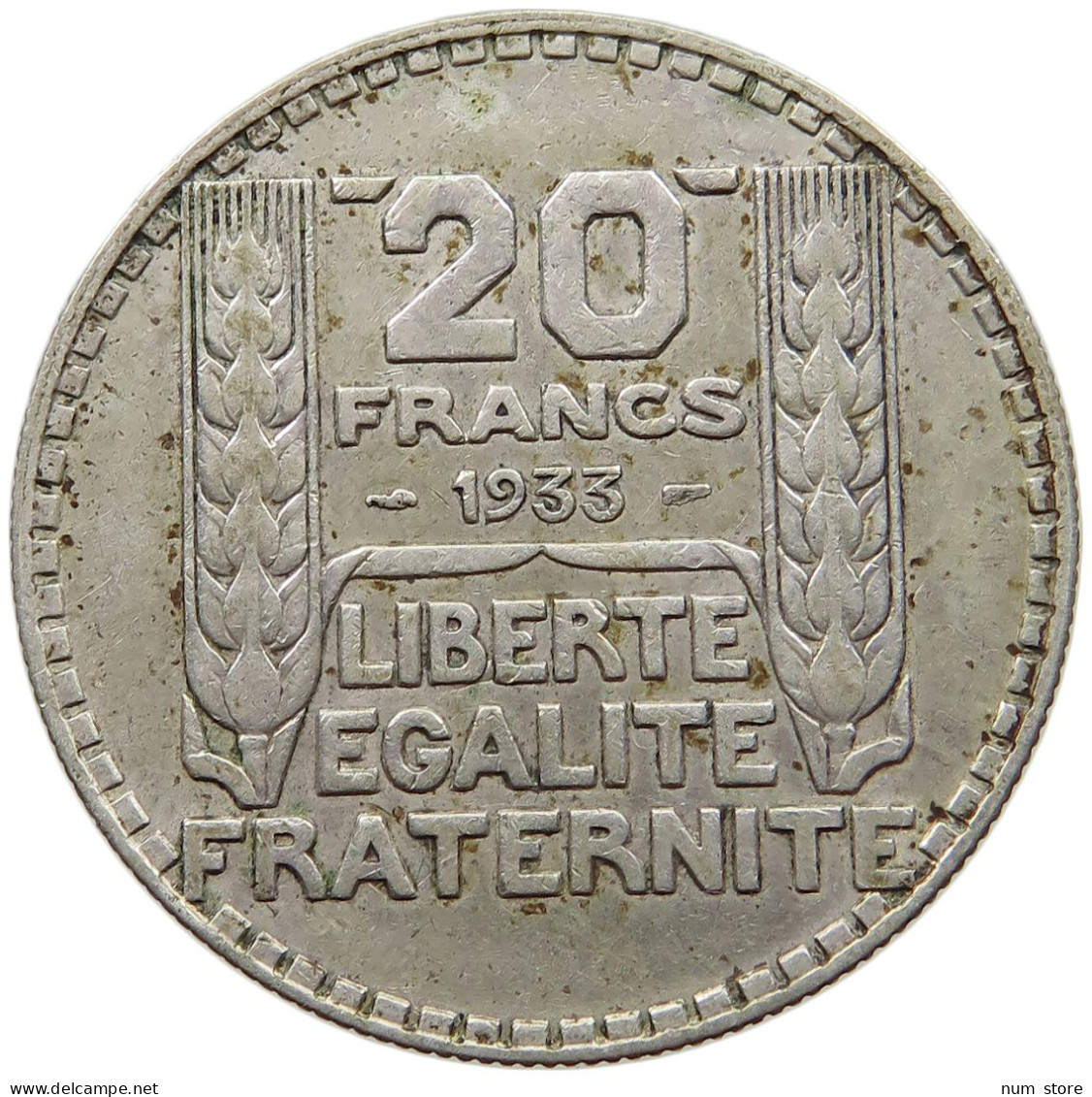 FRANCE 20 FRANCS 1933  #s060 0313 - 20 Francs