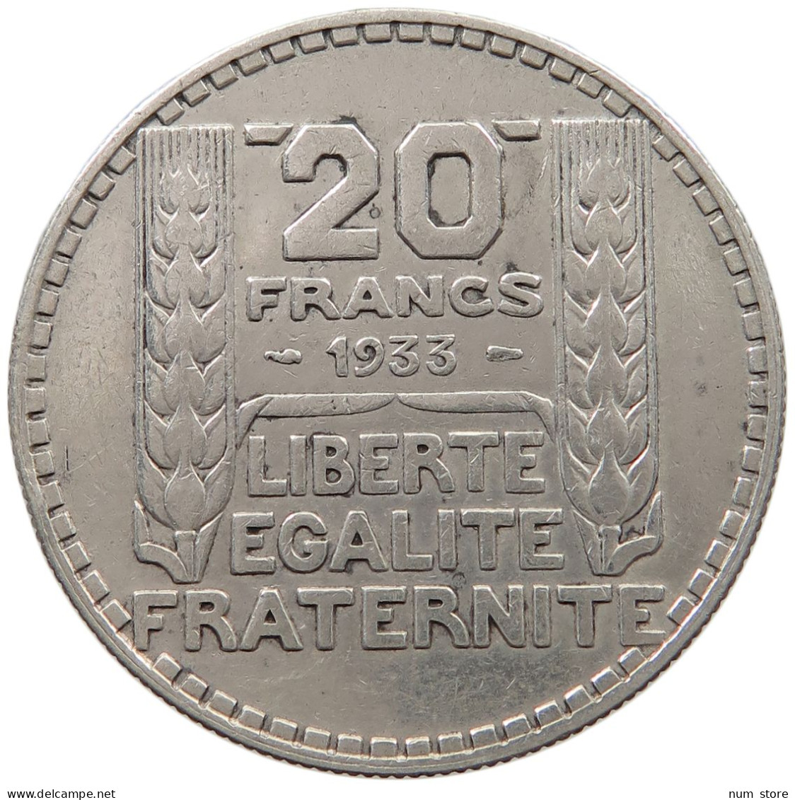 FRANCE 20 FRANCS 1933  #c081 0515 - 20 Francs