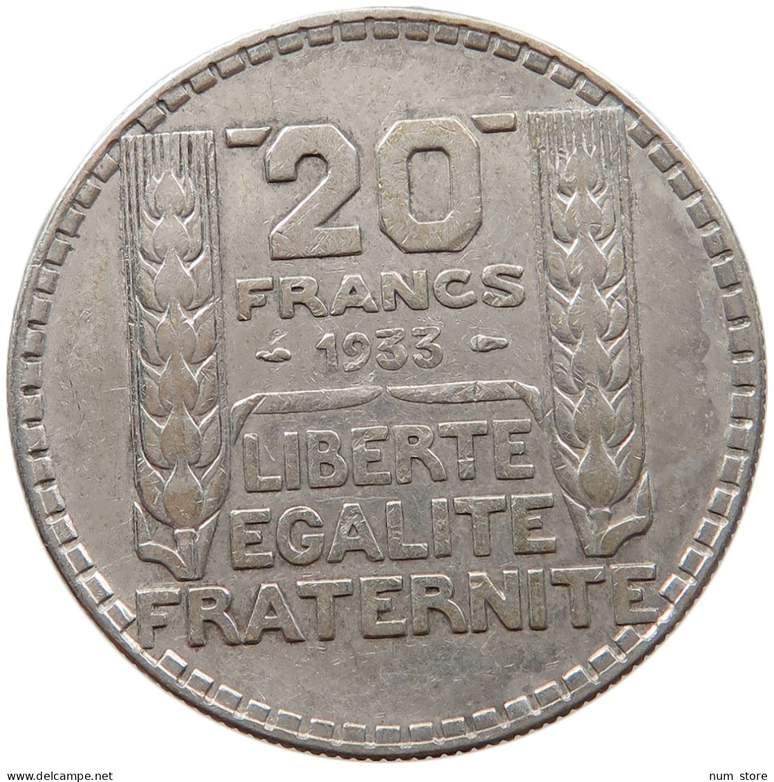FRANCE 20 FRANCS 1933  #s031 0011 - 20 Francs