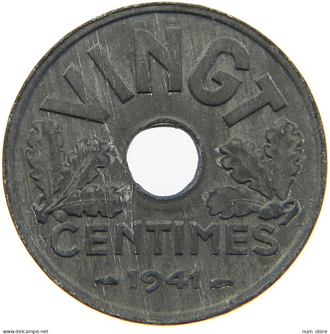 FRANCE 20 CENTIMES 1941  #t157 0229 - Andere & Zonder Classificatie