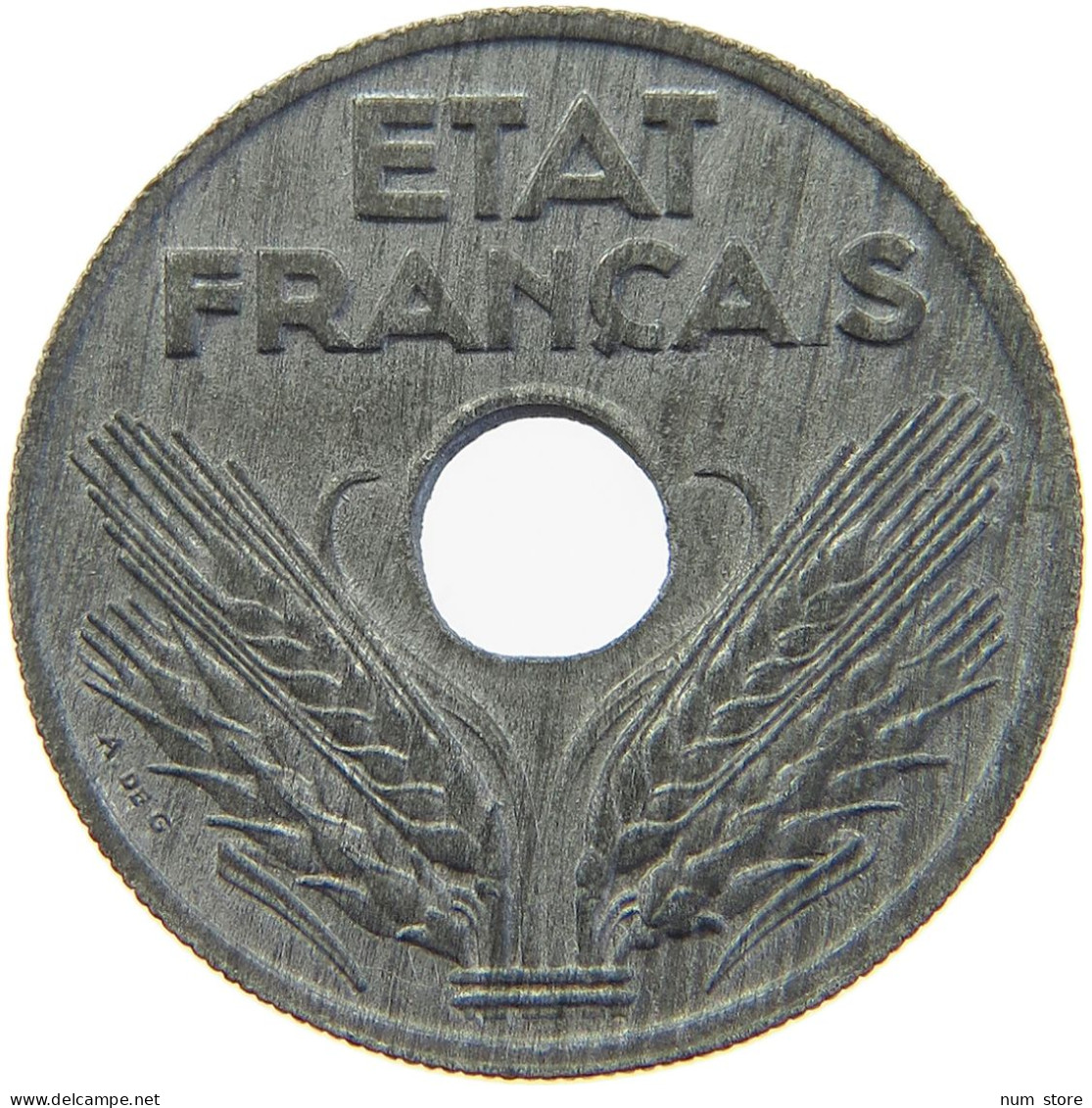 FRANCE 20 CENTIMES 1943  #s023 0085 - Andere & Zonder Classificatie