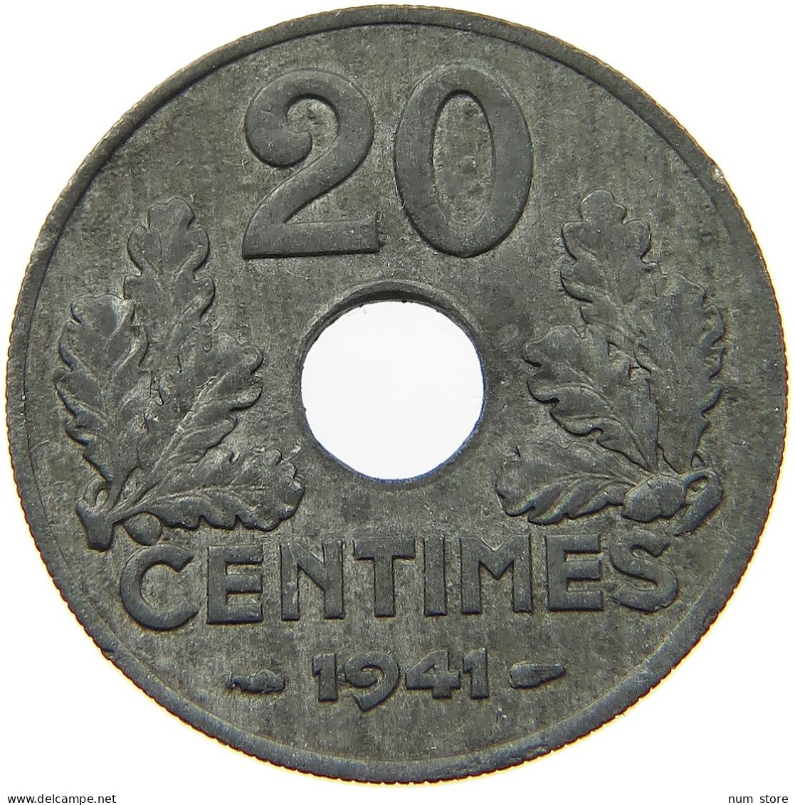 FRANCE 20 CENTIMES 1941  #a006 0187 - Otros & Sin Clasificación