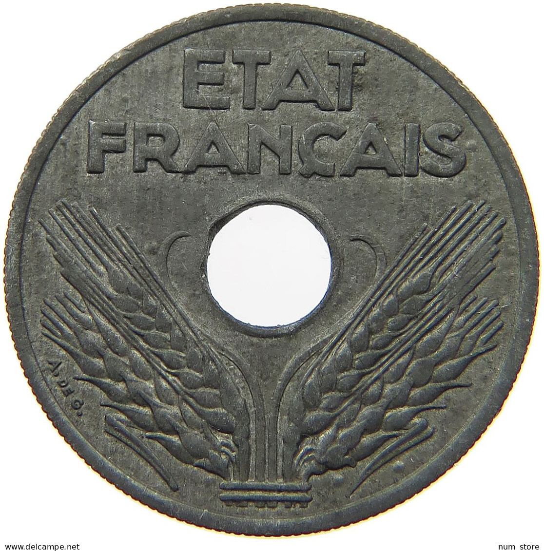 FRANCE 20 CENTIMES 1941  #a006 0187 - Andere & Zonder Classificatie