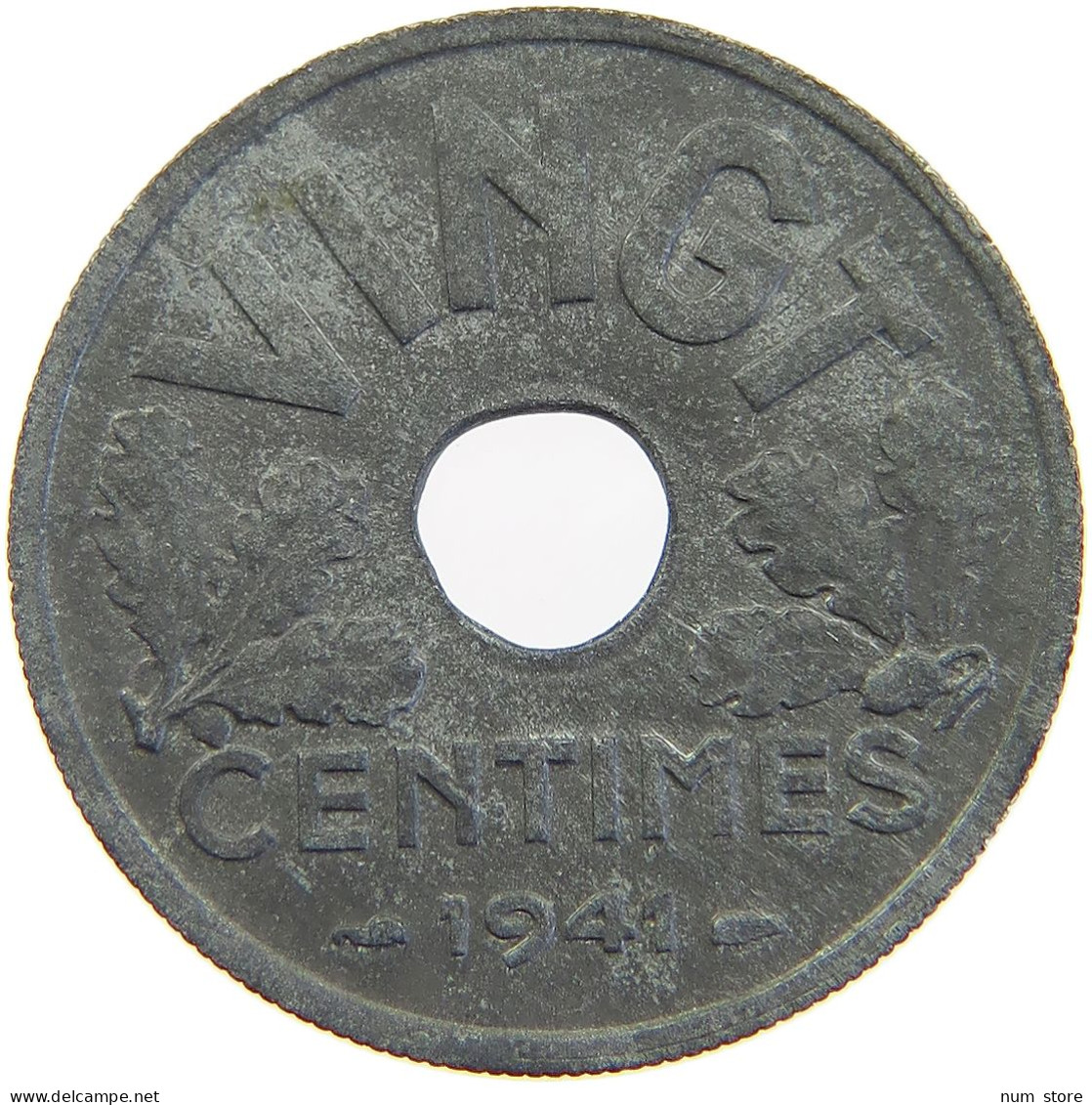 FRANCE 20 CENTIMES 1941  #a068 0131 - Andere & Zonder Classificatie