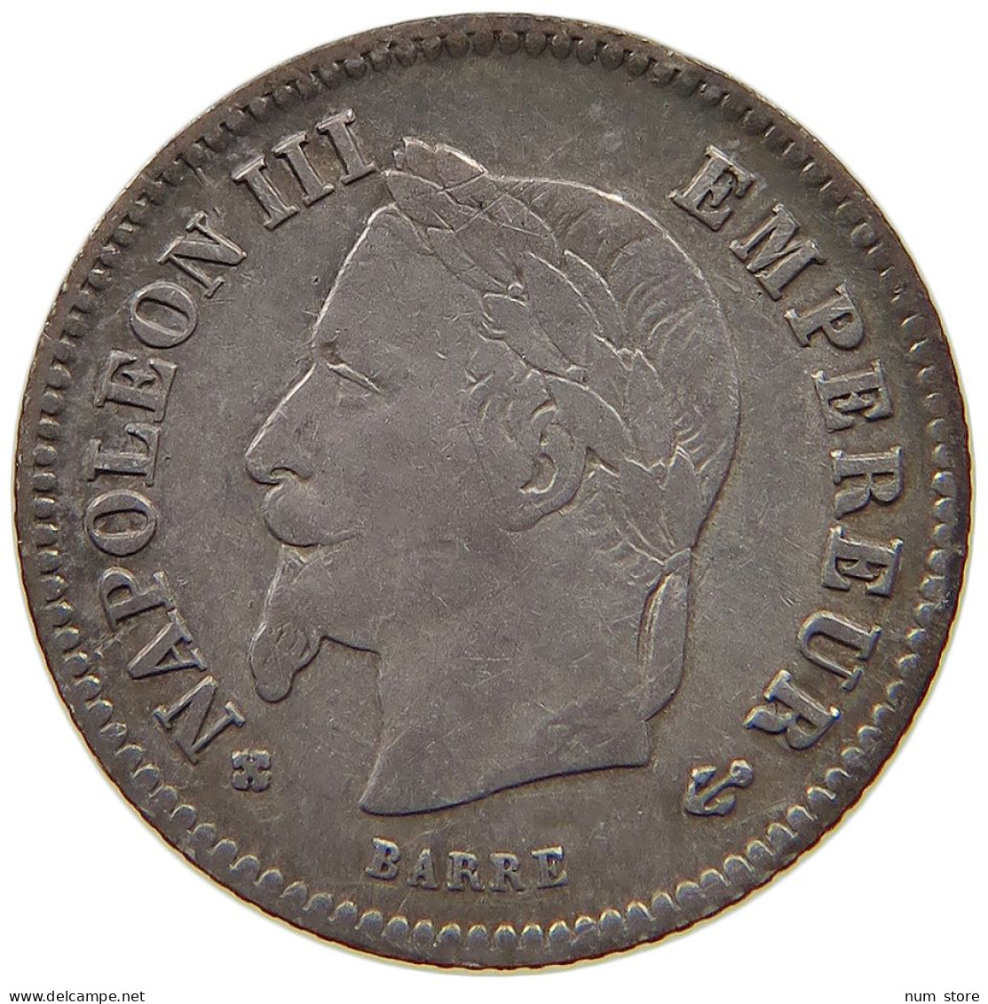 FRANCE 20 CENTIMES 1868 BB Napoleon III. (1852-1870) #t058 0269 - 20 Centimes