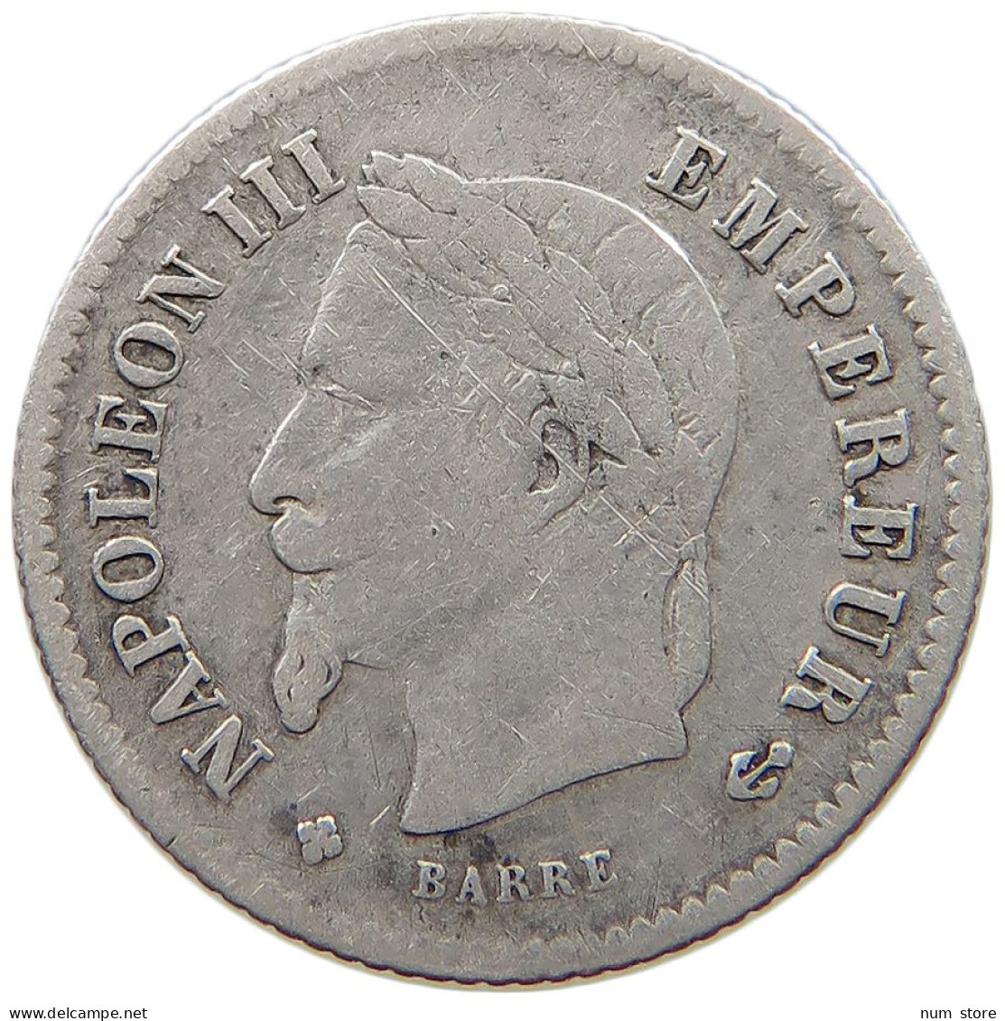 FRANCE 20 CENTIMES 1867 BB Napoleon III. (1852-1870) #s049 0697 - 20 Centimes