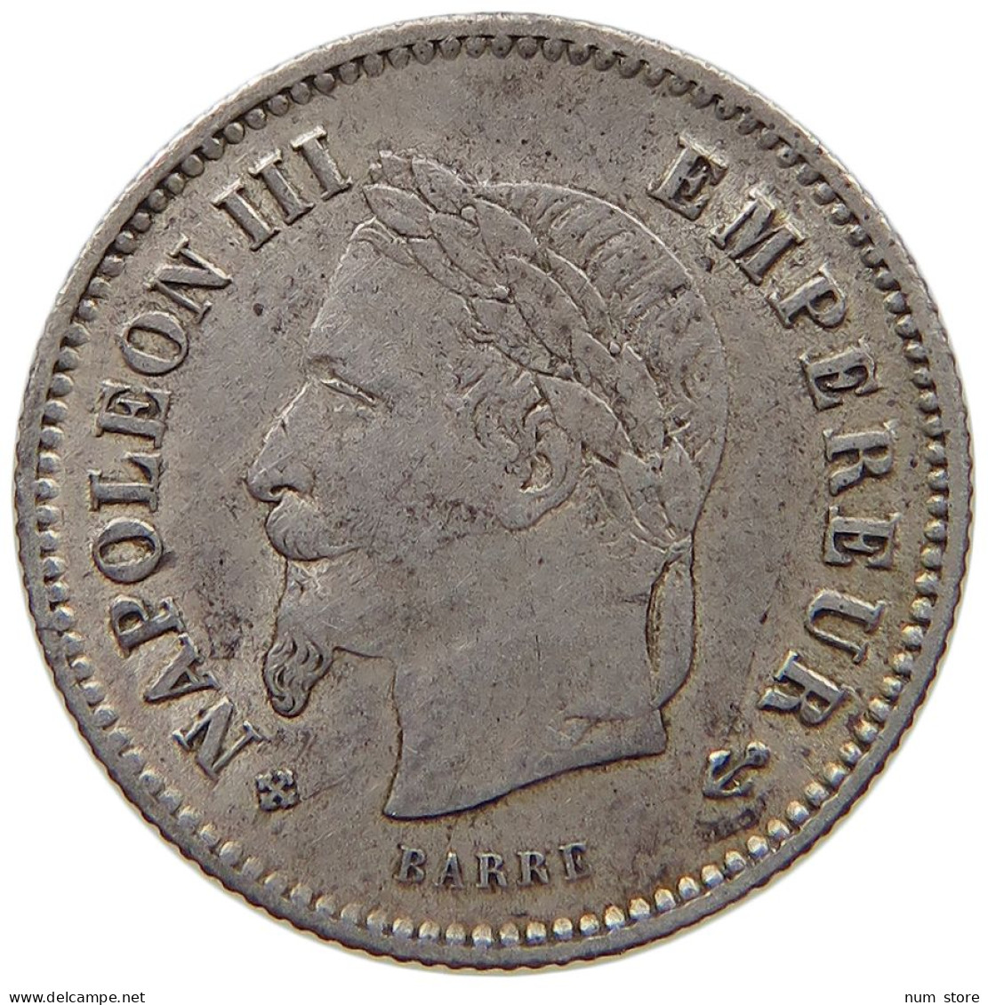 FRANCE 20 CENTIMES 1867 BB Napoleon III. (1852-1870) #c016 0371 - 20 Centimes