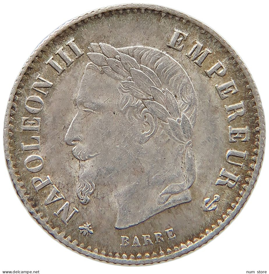 FRANCE 20 CENTIMES 1867 A Napoleon III. (1852-1870) #t138 0255 - 20 Centimes