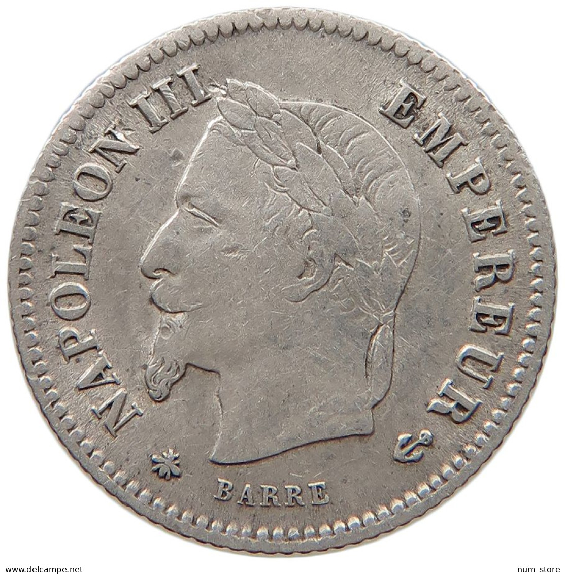 FRANCE 20 CENTIMES 1867 A Napoleon III. (1852-1870) #s012 0025 - 20 Centimes