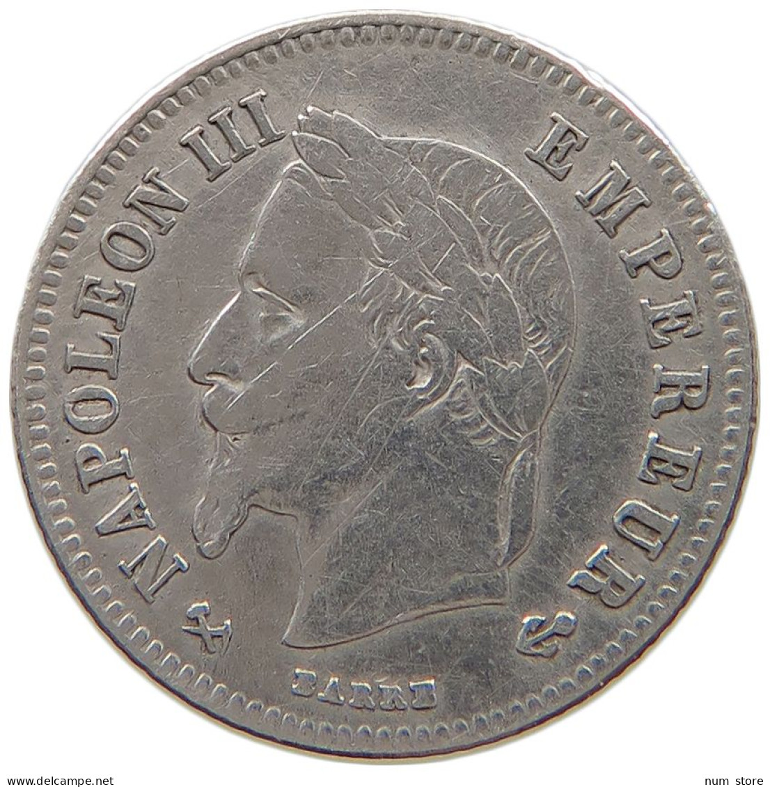 FRANCE 20 CENTIMES 1866 K Napoleon III. (1852-1870) #t157 0751 - 20 Centimes