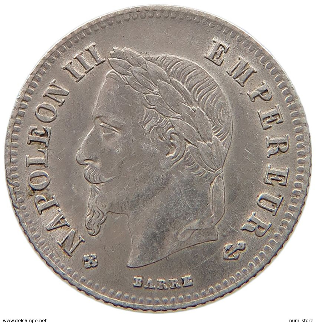 FRANCE 20 CENTIMES 1866 BB Napoleon III. (1852-1870) #t112 1393 - 20 Centimes