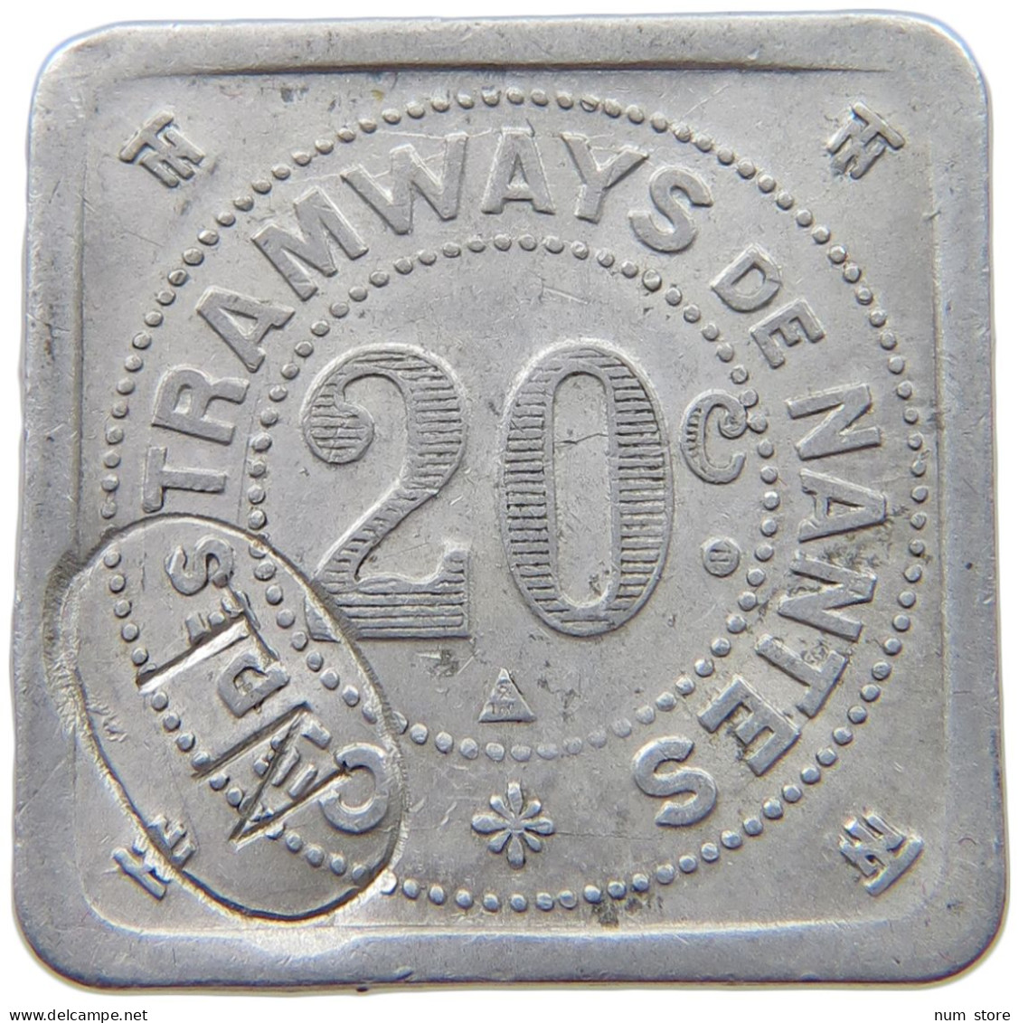 FRANCE 20 CENTIMES  TRAMWAYS NANTES #t130 0825 - Sonstige & Ohne Zuordnung