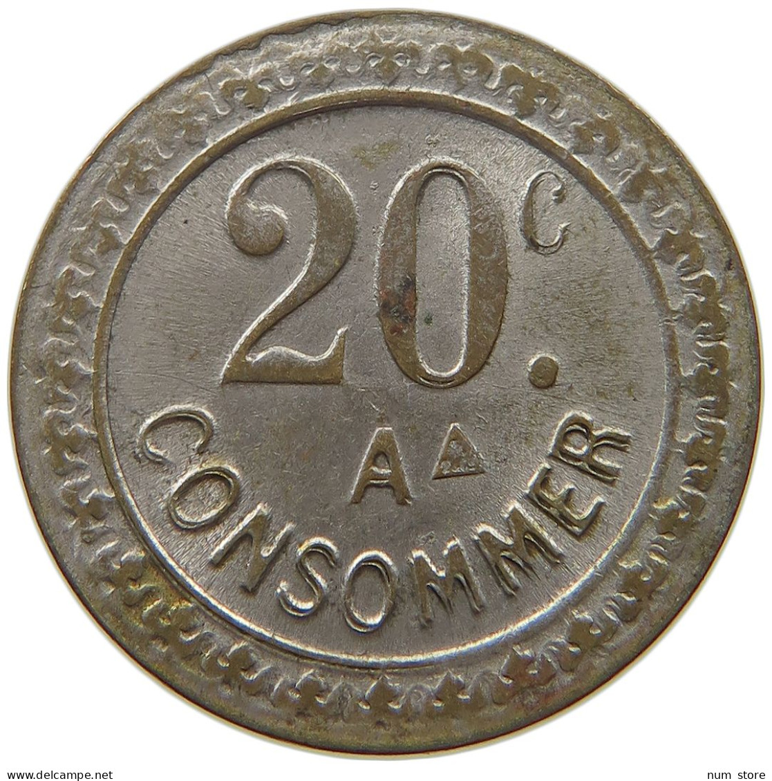 FRANCE 20 CENTIMES  CONSOMMER #t130 0341 - Sonstige & Ohne Zuordnung