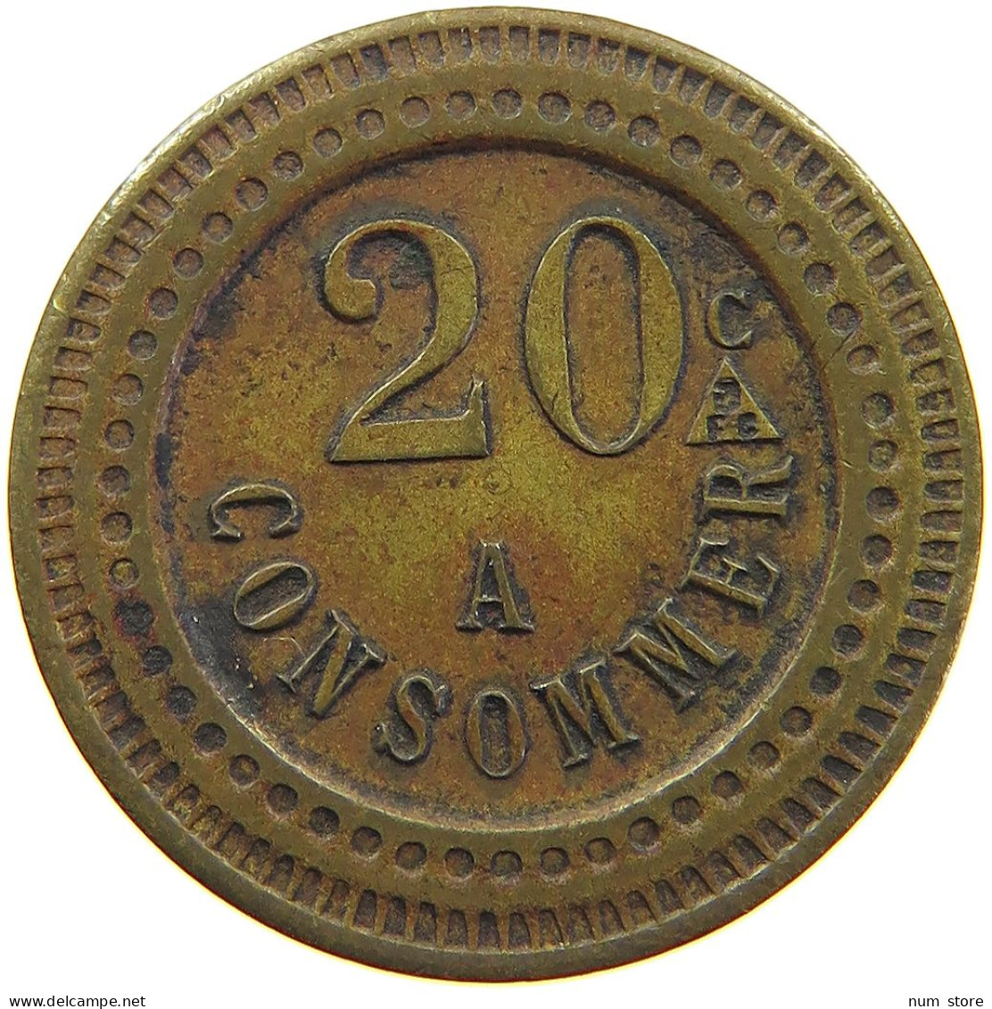 FRANCE 20 CENTIMES  CONSOMMER #c054 0417 - Sonstige & Ohne Zuordnung