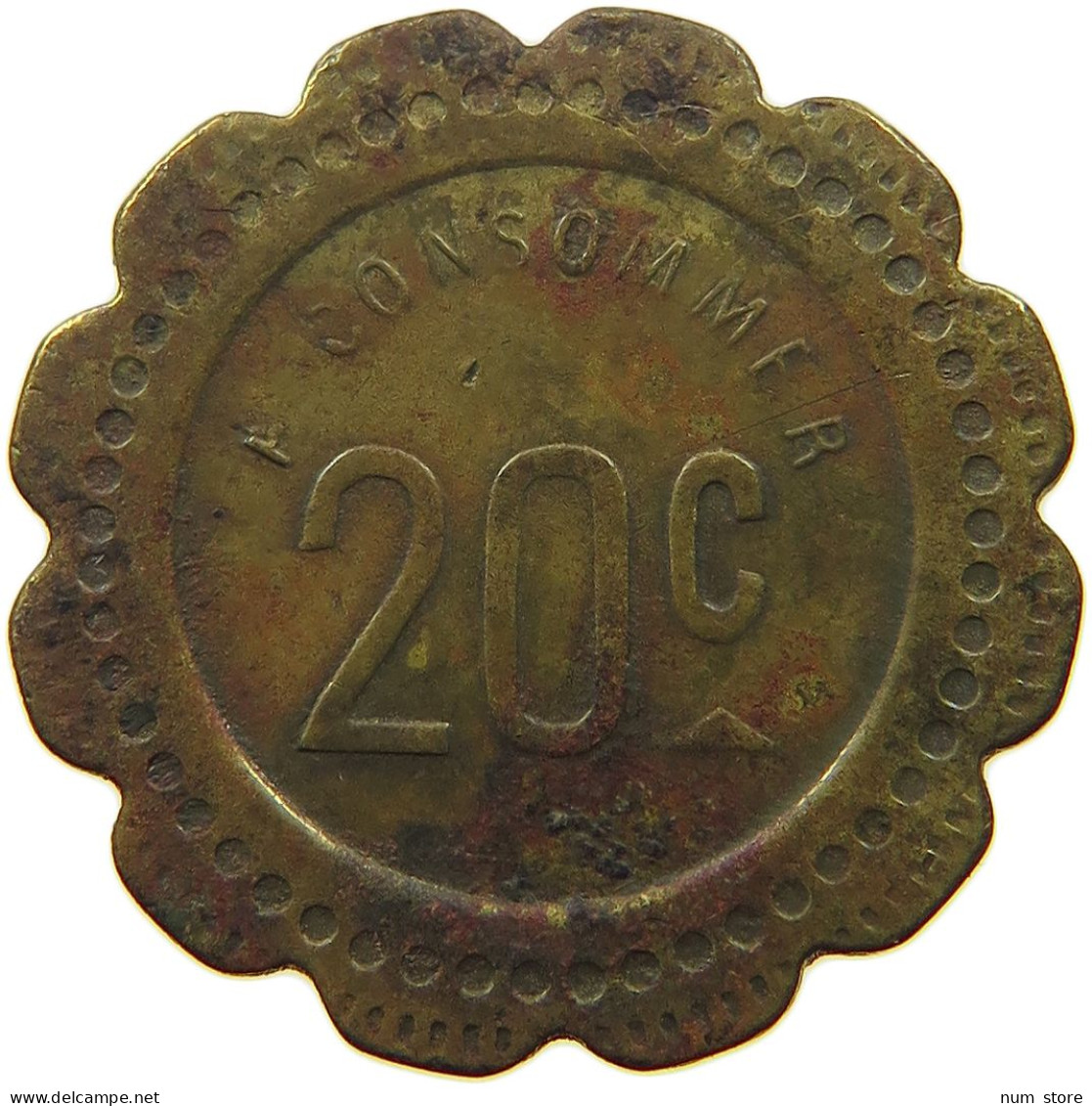 FRANCE 20 CENTIMES  CONSOMMER #t130 0279 - Sonstige & Ohne Zuordnung
